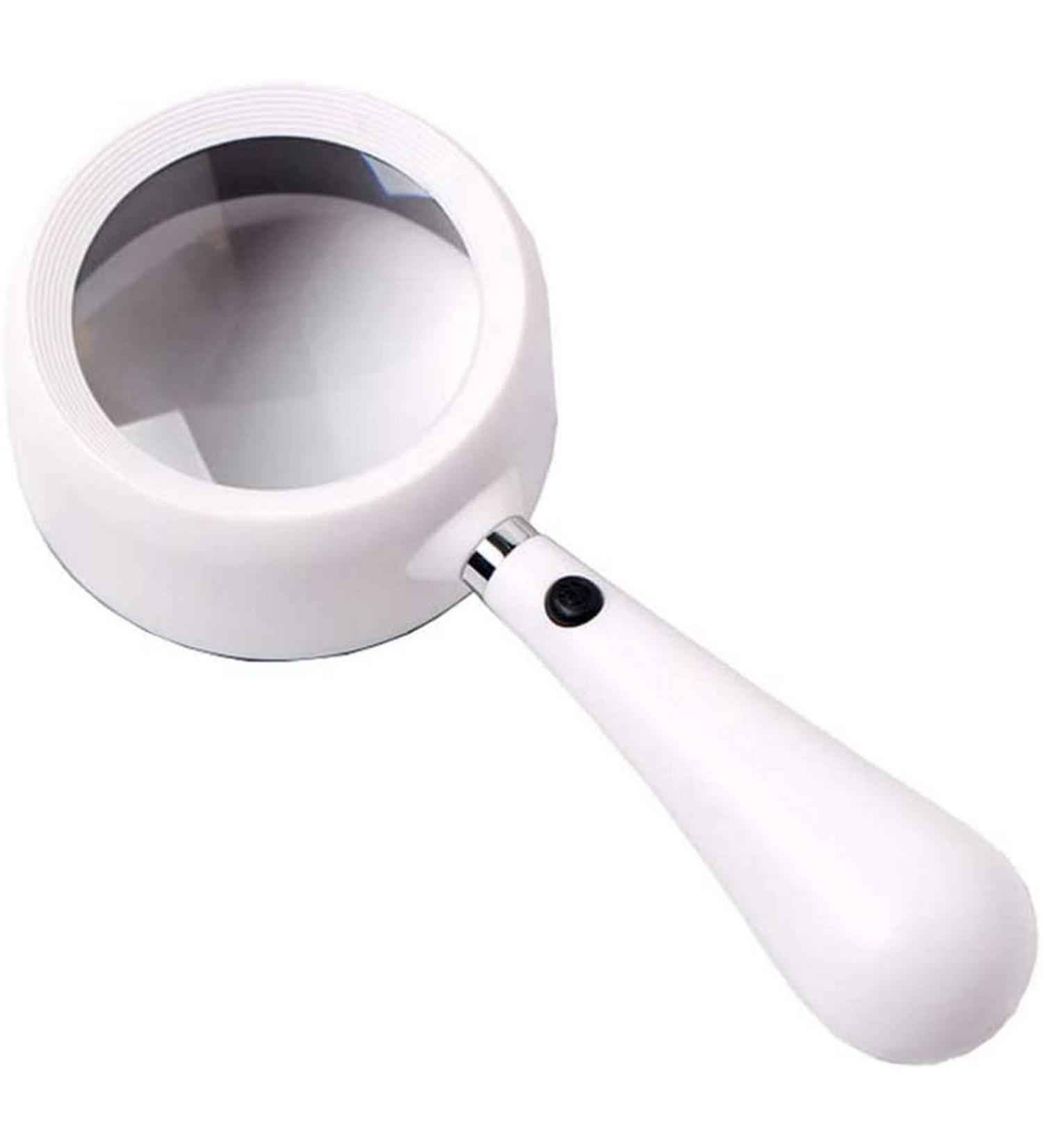 Magnifying Glasses for Hobbies Reading Magnifier Hand-held Lightweight LED Lights 20 Times HD Repair Recognition Elderly Students Children Reading Magnifying Glass Vision - Buy Online on GoSupps.com