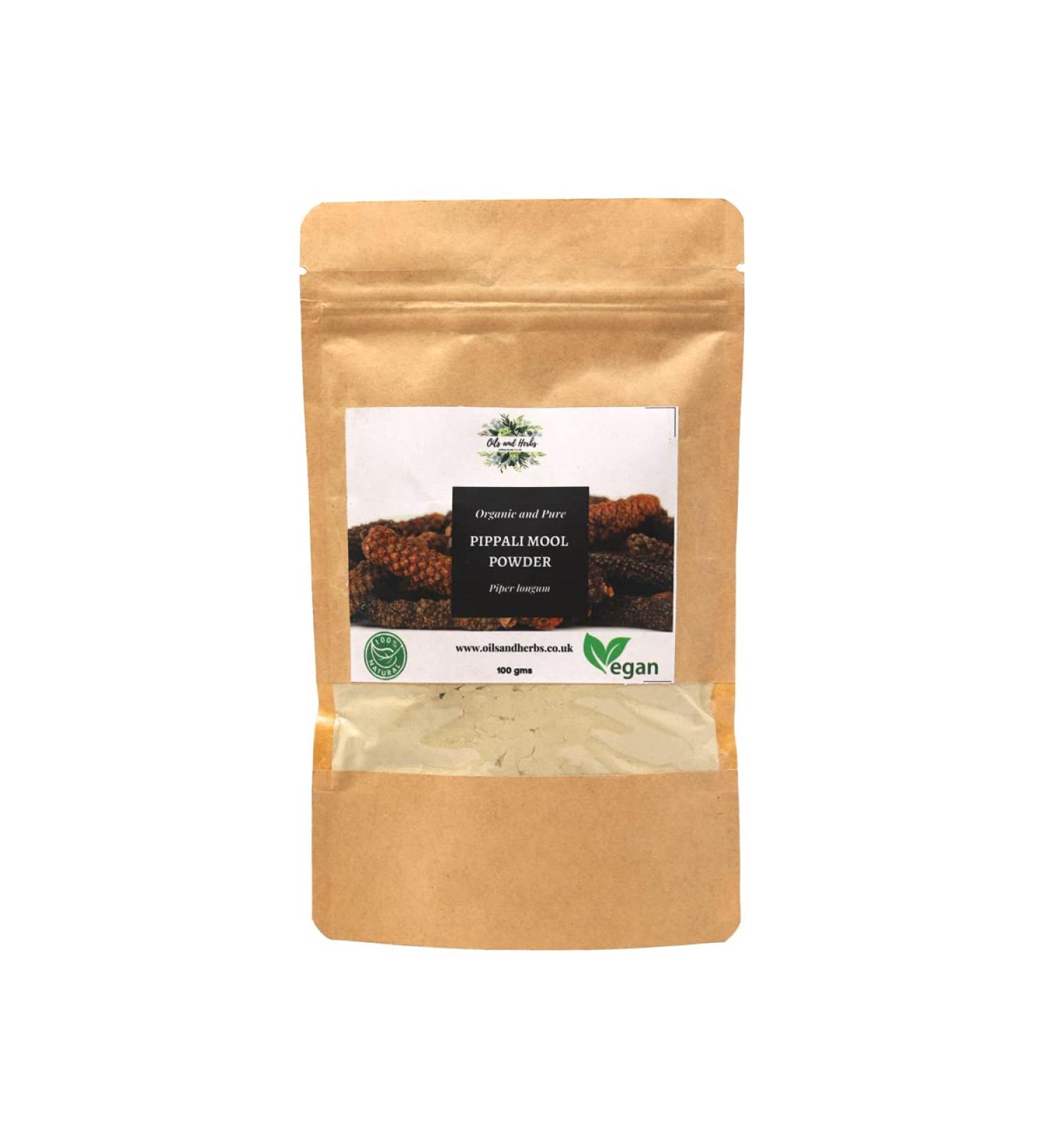 Clean Organic Pippali Mool Powder- Piper Longum -100% Pure Clean and Natural (300) - Buy Online on GoSupps.com