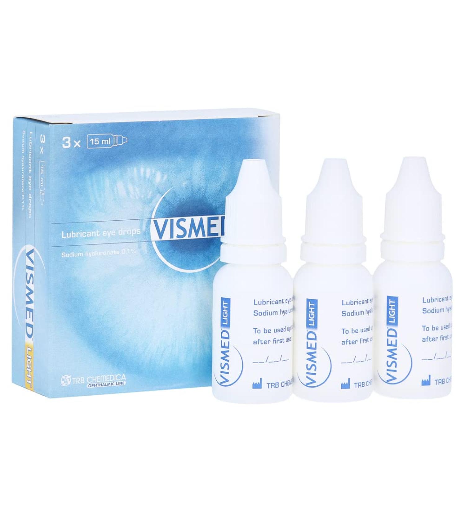 Buy Vismed Light Eye Drops 3x15 ml - Soothing Dry Eyes | Fast International Shipping - Buy Online on GoSupps.com