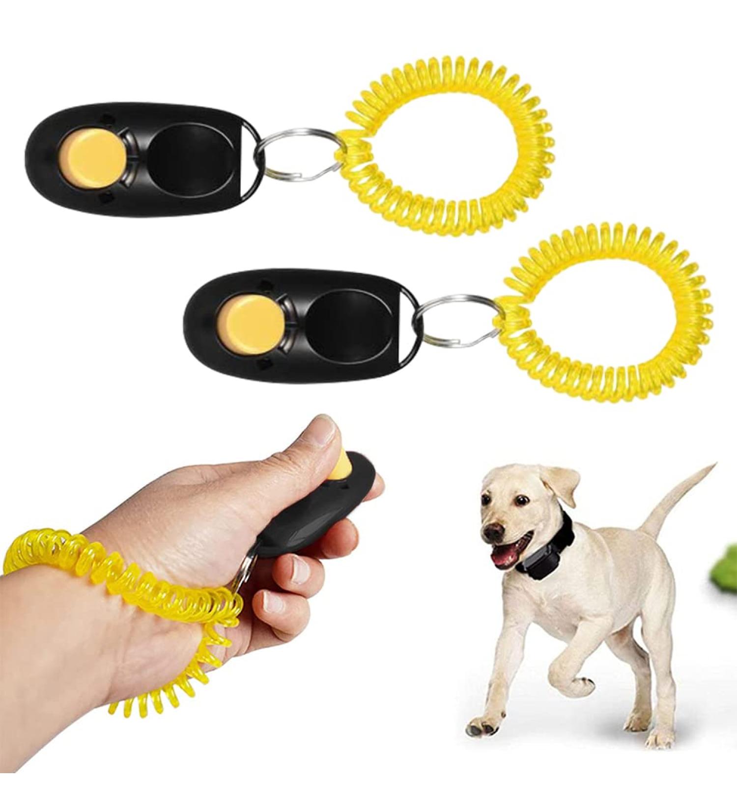 Gheart Hund Clicker - 2-Pack Dog Training Clickers with Hand Loop | Perfect for Dogs Cats & Horses - Effective Clicker Training Tool - Buy Online on GoSupps.com