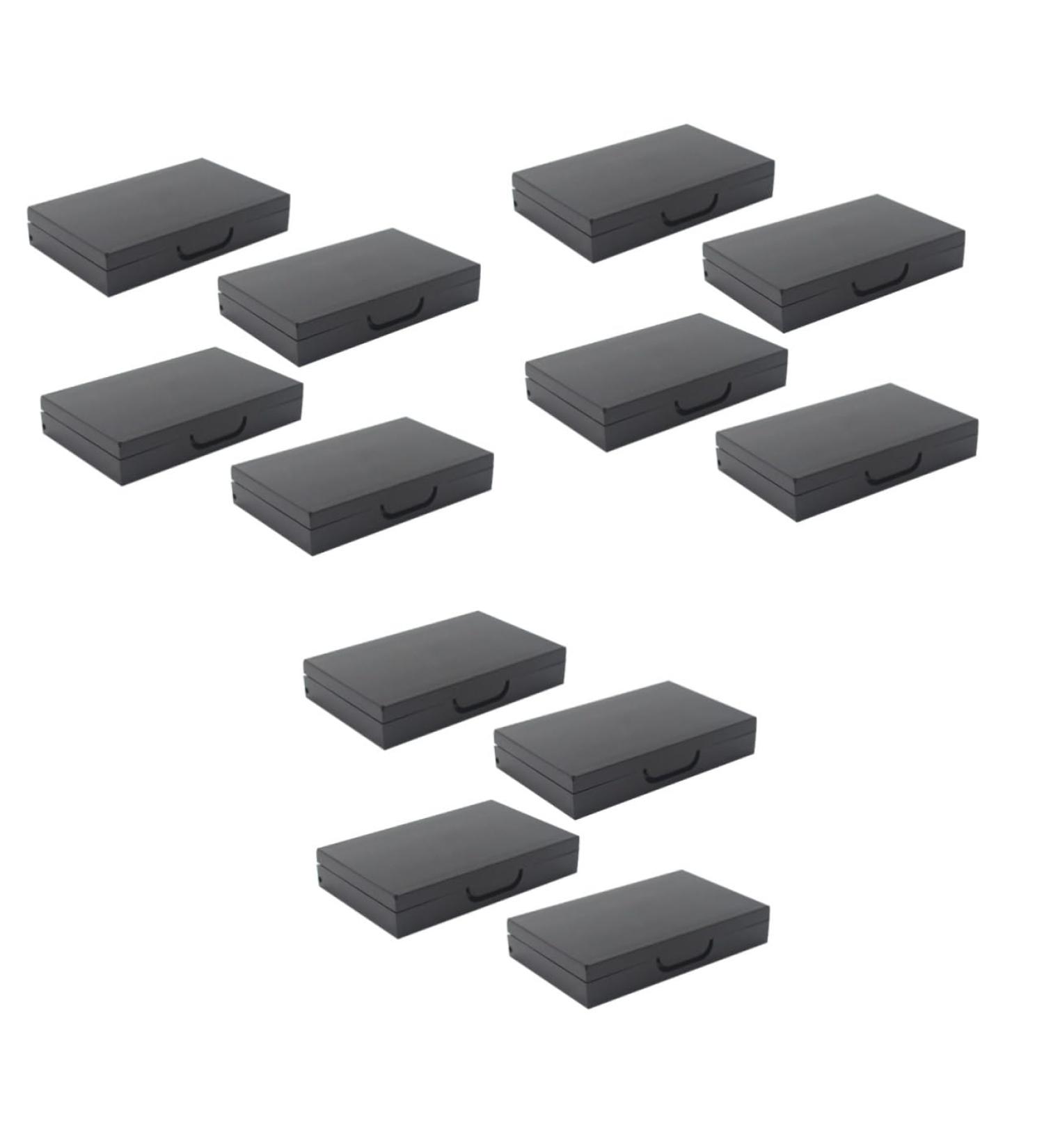 Beavorty 12 pcs makeup palette eyeshadow eye shadows magnetic Empty Eyeshadow Palette matchbox cosmetic mini 4.5X7.2CMx3pcs Black 2x3pcs - Buy Online on GoSupps.com