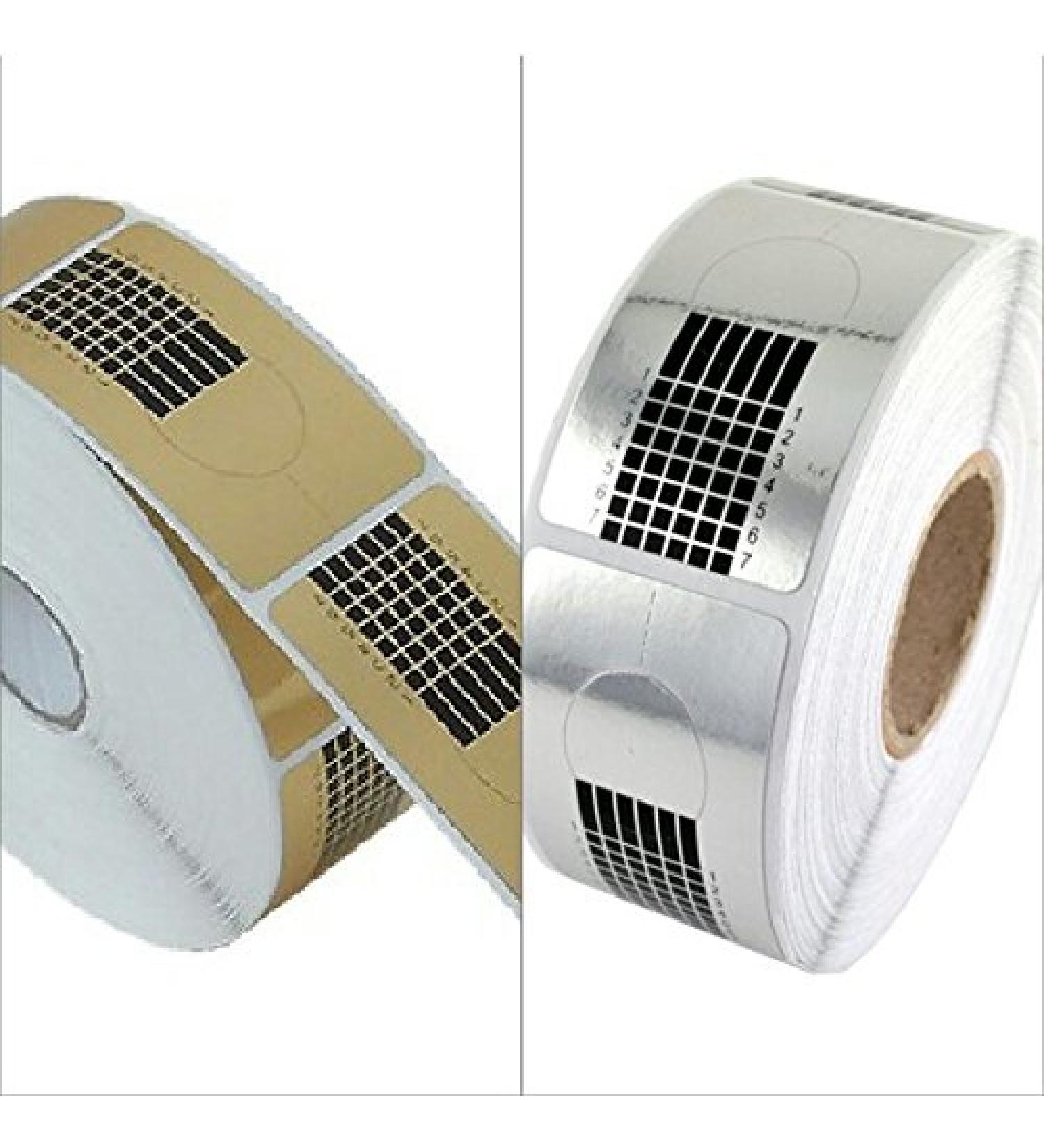 New nail art modeling template set 100 pieces 2 different variants modeling template 50st.Gold + 50st.Silver to nail extension nail design accessories manicure tips test package sample