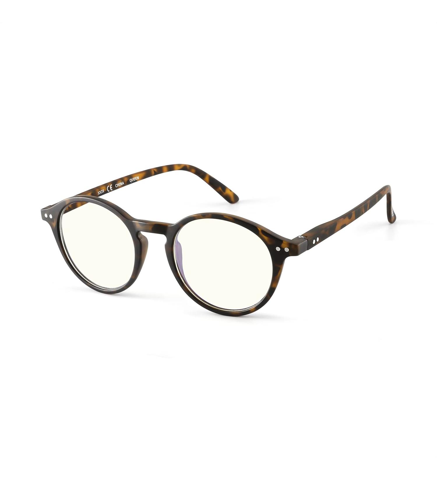 JOOX Blue Light Blocking Reading Glasses for Women - Round Anti Glare Readers 2.0x with Spring Hinge in Brown Tortoise - Buy Online on GoSupps.com