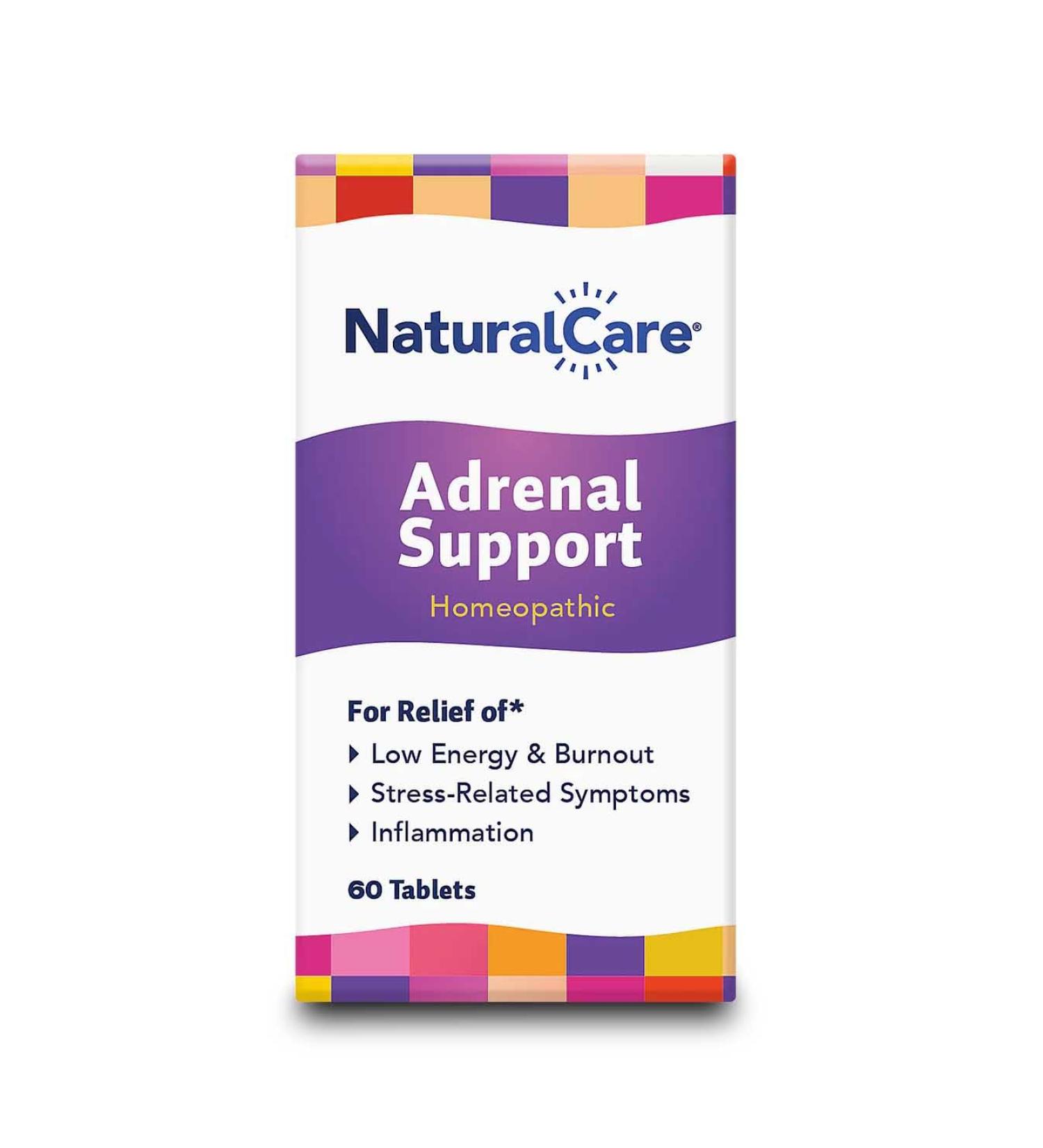 NaturalCare Adrenal Support Homeopathic Tablets 60ct - Buy Online on GoSupps.com