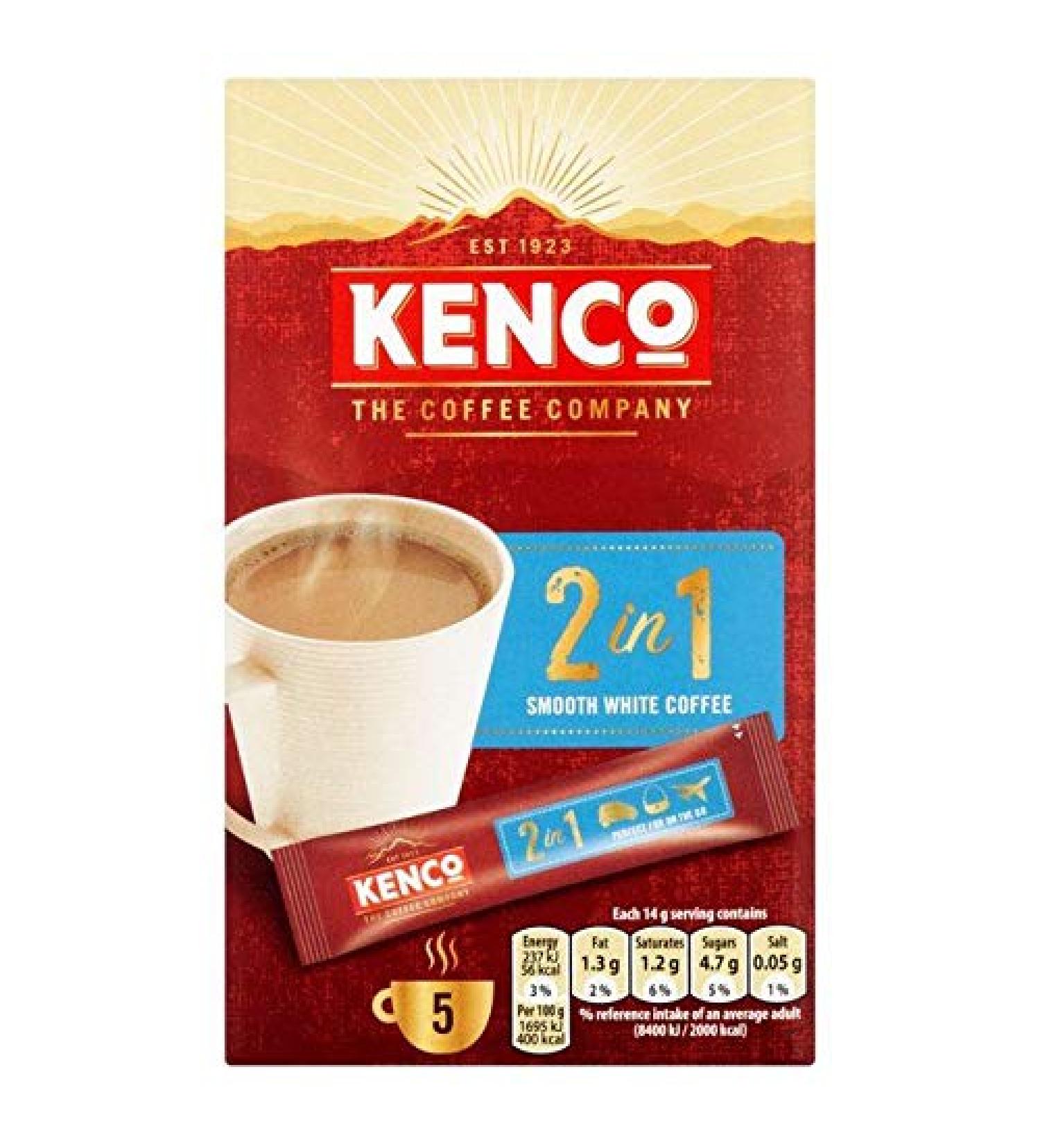Kenco Kenco 2-in-1 Coffee - 5 Bags - Pack of 2