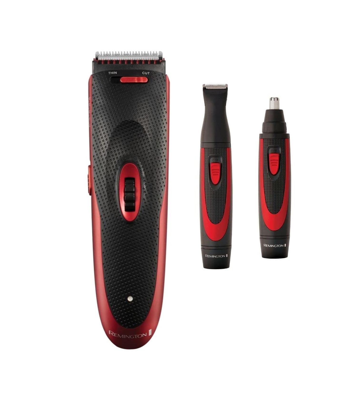 Remington The Works' Hair Clipper Kit - Includes Hair Clippers Precision Trimmer with Stubble Comb Nose and Ear Hair Trimmer HC905 - Buy Online on GoSupps.com
