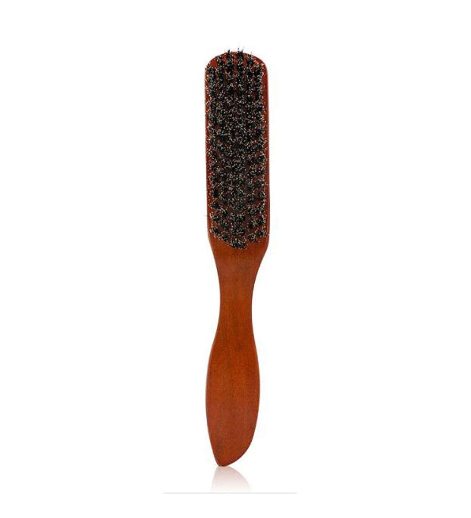 YMZ Natural Solid Wood Beard Brush & Comb - Premium Beard Styling & Shaving Brush for Men - Buy Online on GoSupps.com