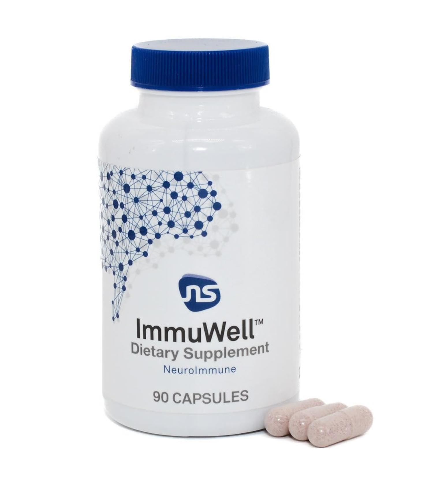 Neuroscience ImmuWell - Immune Support & Brain Supplement for Memory and Focus with Vitamin C and Zinc Vitamin D & Elderberry - Promotes Immunity Mood Energy and Cognitive Function (90 ct) 90 Count (Pack of 1) - Buy Online on GoSupps.com