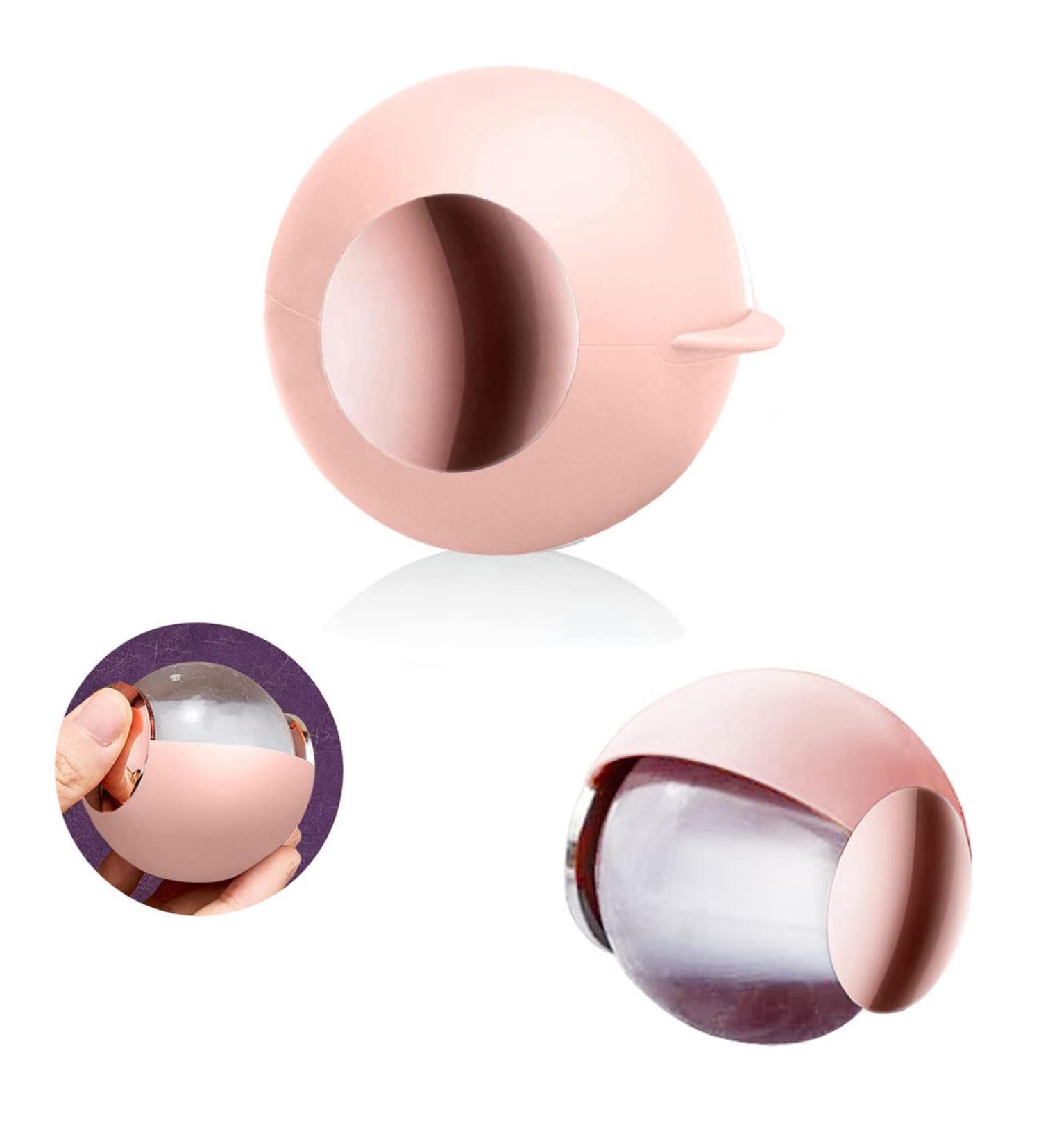 Washable Reusable Lint Roller Ball - Portable Pet Hair Remover Tool for Clothes & Furniture (Pink Gold) - Buy Online on GoSupps.com