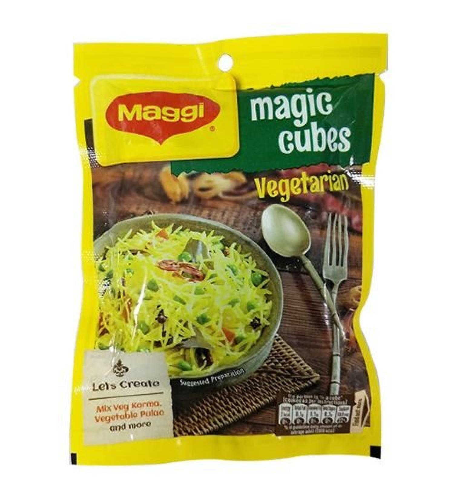 Maggi Maggi Magic Cubes - Vegetarian - Masala - 40g (10 cubes) - India - Add magic to your dish!
