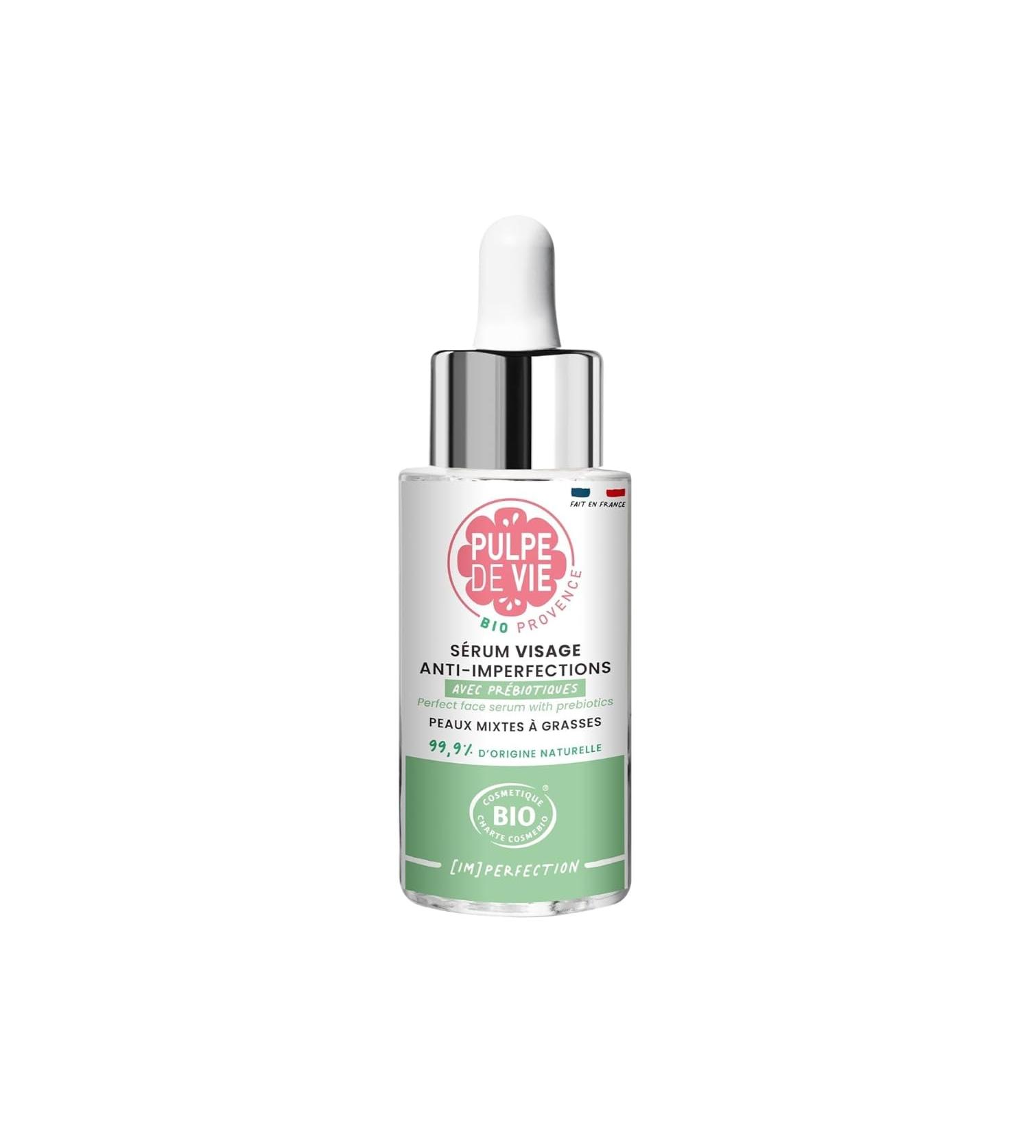 Pulpe de Vie - Certified Organic Face Serum #Nofilter 30ml - Anti-waste! Cucumber - Acne Skin Care - Rebalances the Skin - Natural Prebiotics - 100% Natural - Buy Online on GoSupps.com