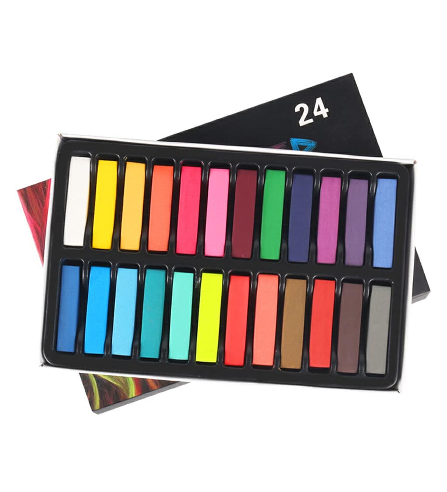 dijiusidy Temporary Hair Dyeing Chalk Hair-styling Dye Cosplay Performance Hairdressing for Household Professional Barbershop 24 Colors Short - Buy Online on GoSupps.com