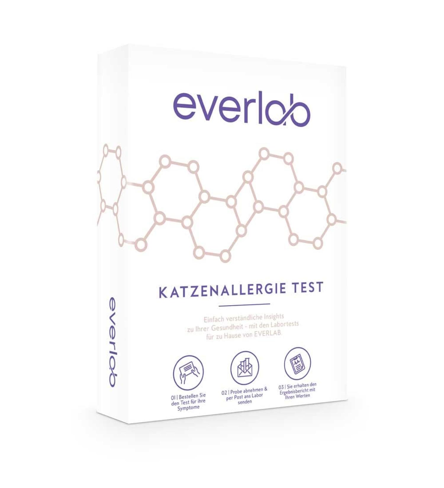EVERLAB Cat Allergy Test | Quick & Easy Home Testing | Detailed Analysis for International Shipping - Buy Online on GoSupps.com