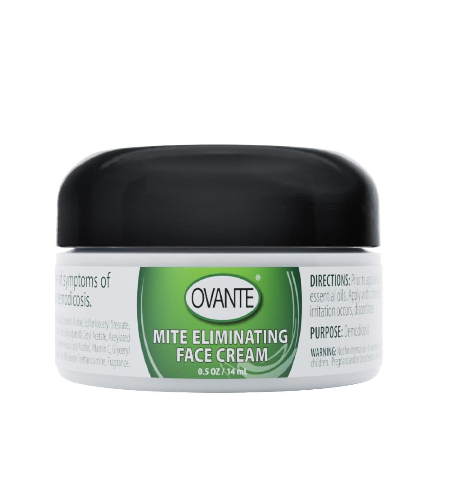 Ovante Demodex Mite Eliminating Facial Cream for Humans With Demodex | Original | - 0.5 oz