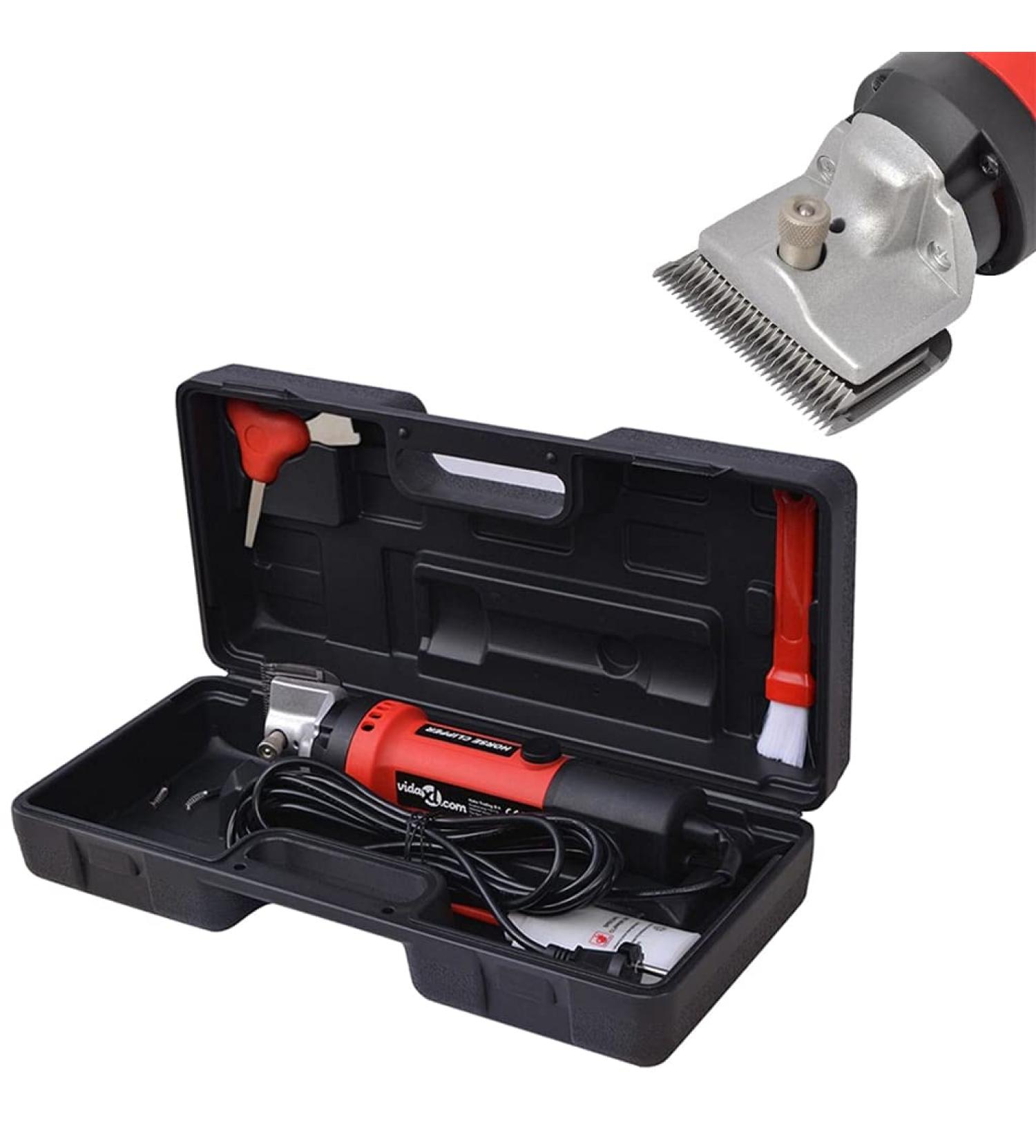 vidaXL Horse Clipper 6-Piece Set | 350W 2400rpm | Multi-Coloured Horse Shaver & Clipper for Professional Grooming - International Shipping Available - Buy Online on GoSupps.com