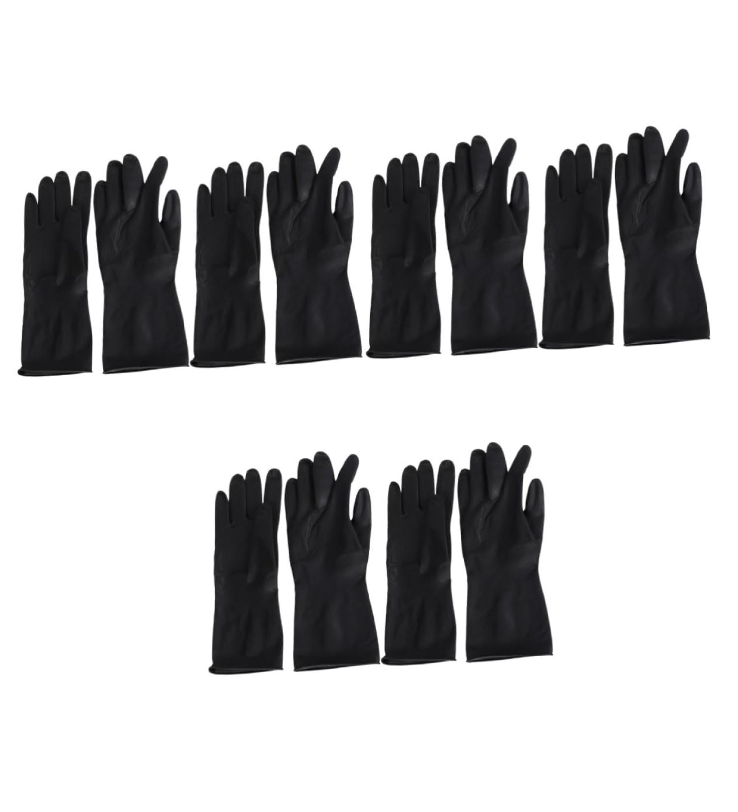 Beavorty 6 Pairs Reusable Gloves for Hair Coloring Hair Color Gloves Black Hair Coloring Products Reusable Rubber Gloves Barber Supplies Black Rubber Gloves Salon Gloves Hand Guard Hair dye - Buy Online on GoSupps.com