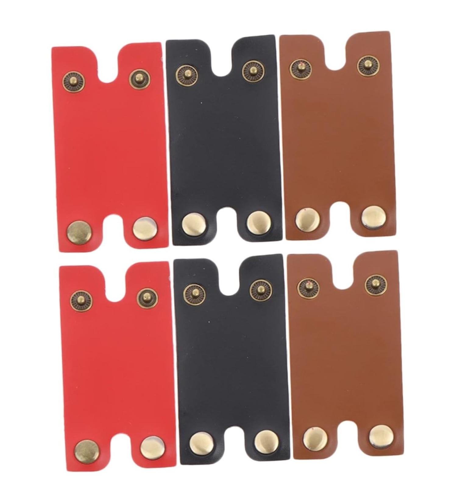 Frcolor 6-Piece Leather Razor Case - Scratch-Resistant Travel Accessories for Men's Manual Razors - Buy Online on GoSupps.com