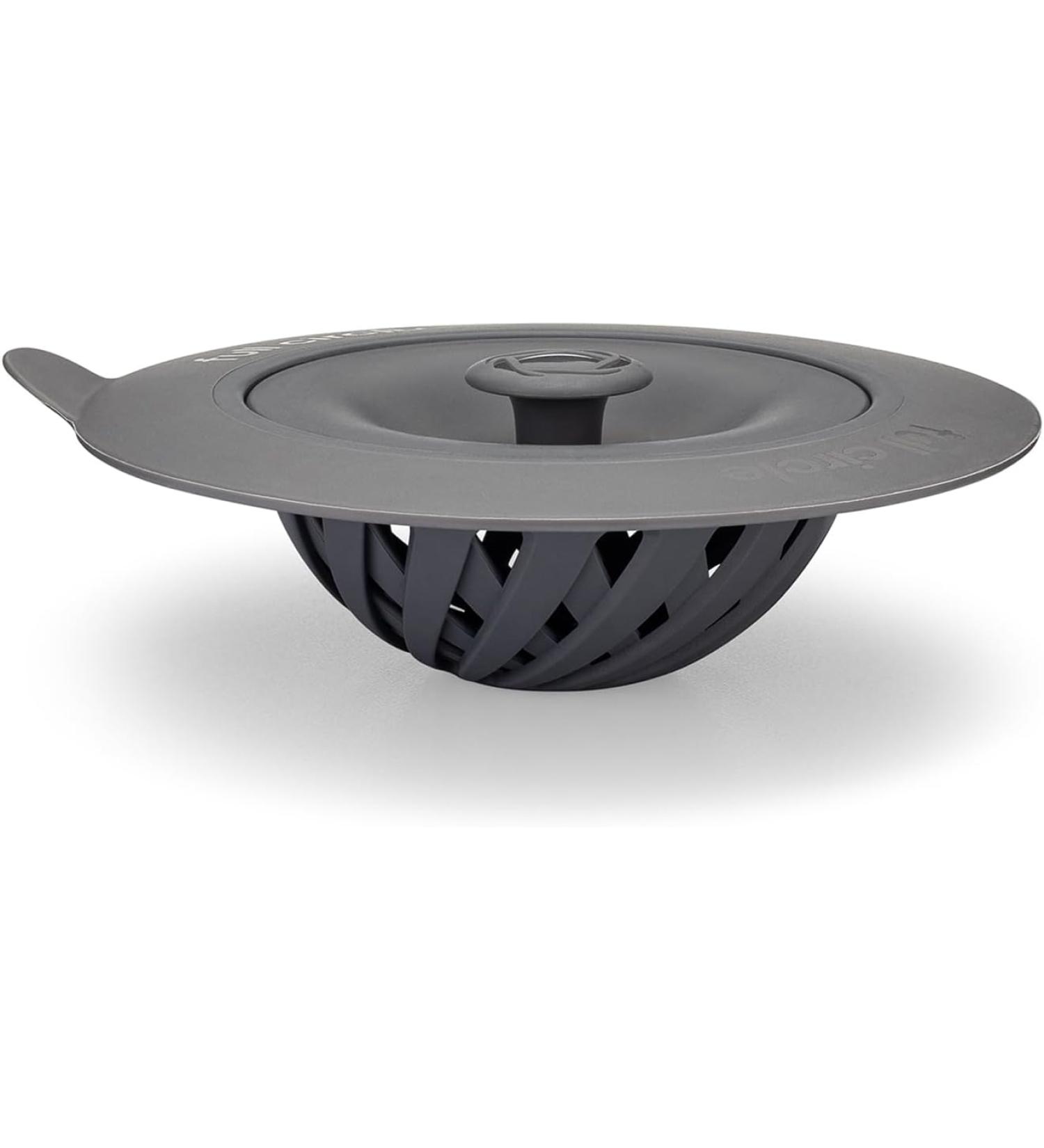 Full Circle Sinksational Sink Drain Strainer & Stopper - 2 in 1 with Separate Plug - Gray - Buy Online on GoSupps.com