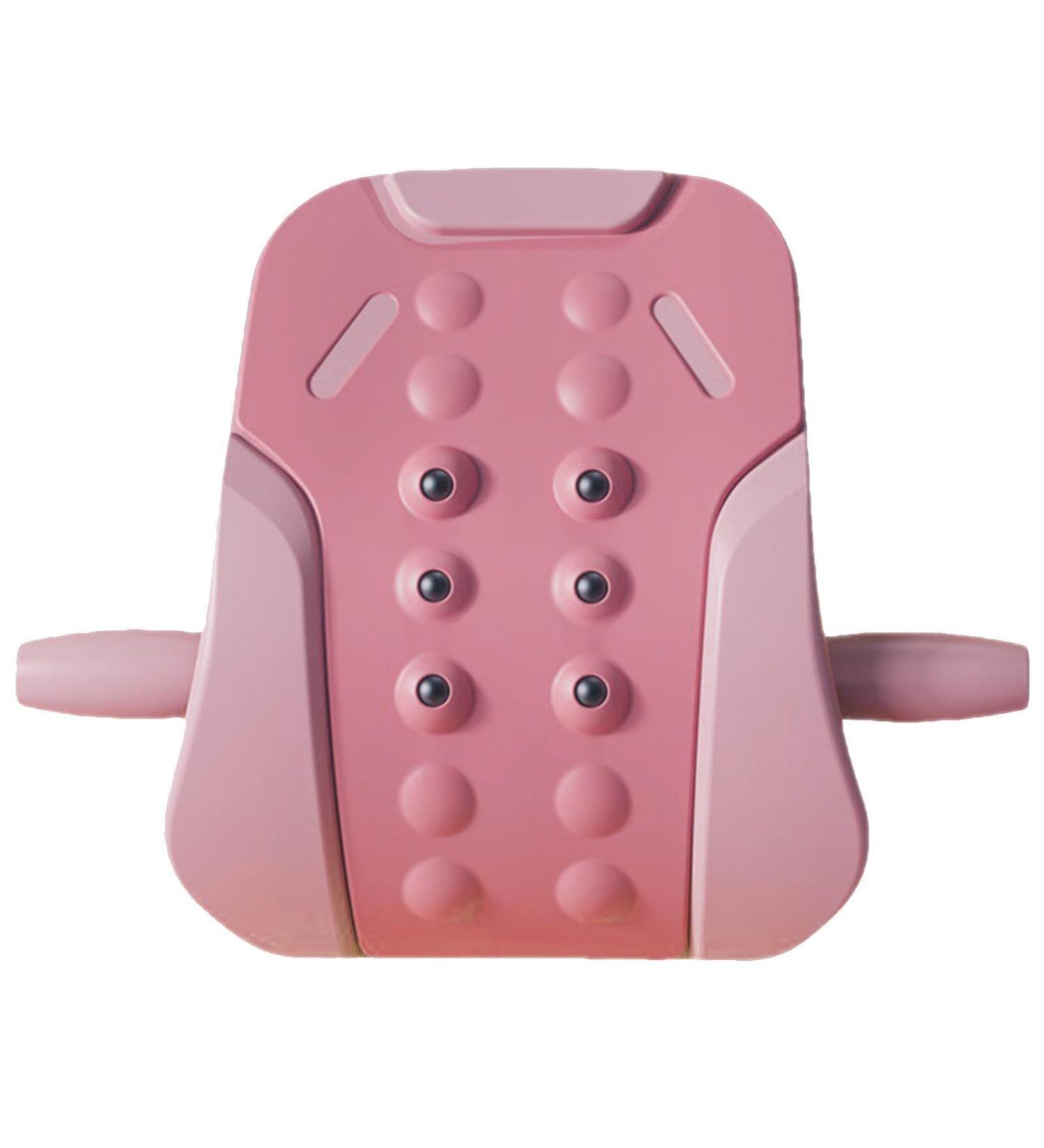 Adjustable Lumbar Support Back Extensor - 3-Step Spine Cracker Board with Massage Tab for Lower Back Pain Relief - Buy Online on GoSupps.com