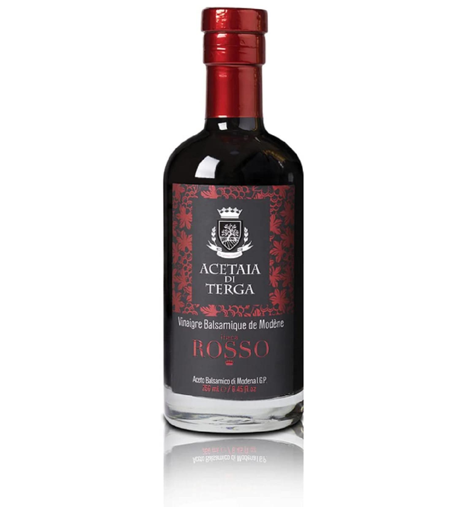 Tegra Gastronomy TERGA GASTRONOMY VINAIGRE BALSAMIQUE CERTIFIE IGP DE MODENE ROSSO 8 ANS 250 ml BALSAMAMICOEZIG CERTIFIED IGP MODENE ROSSO At least 8 years old