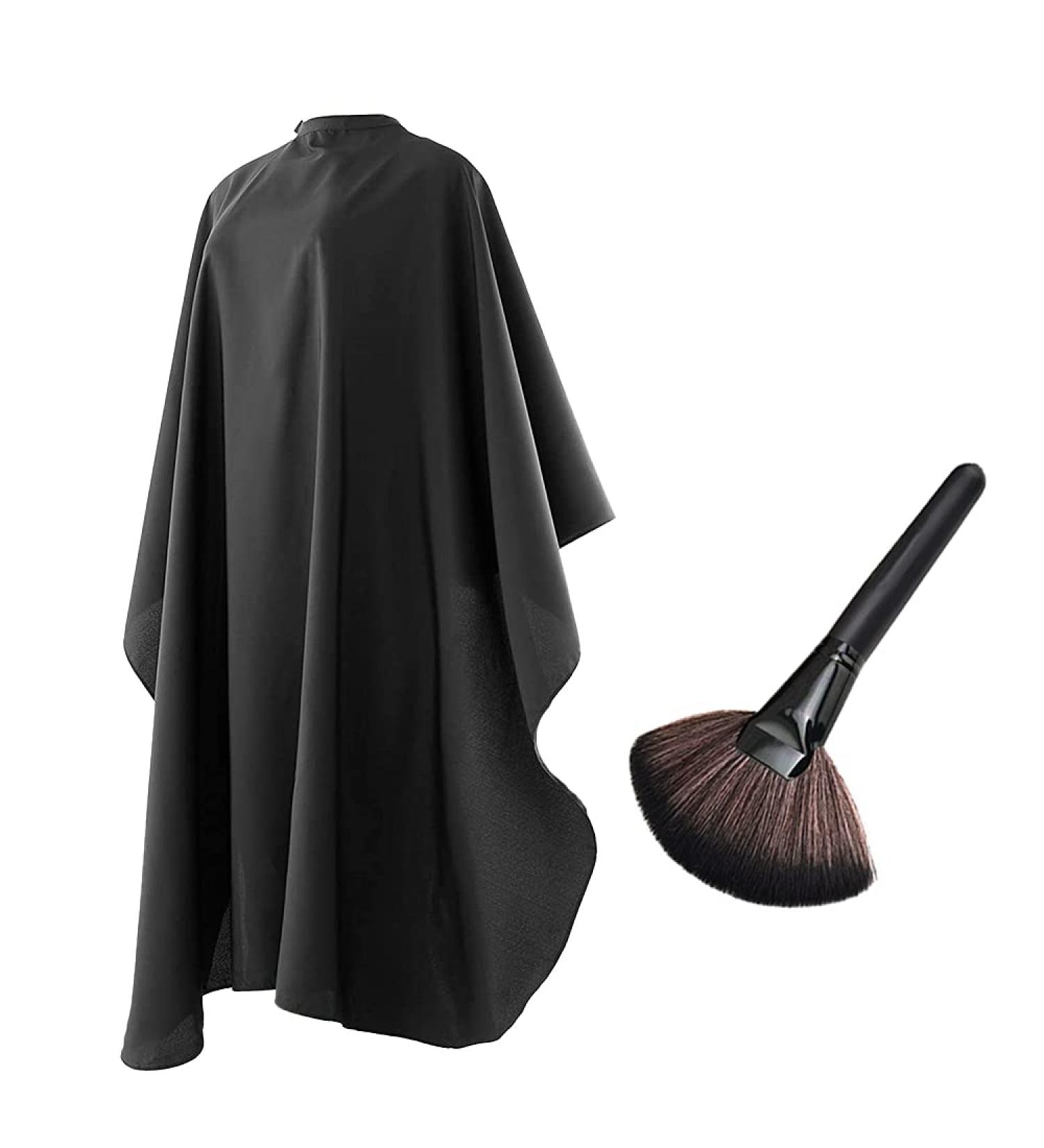 Xinchao Waterproof Hairdressing Cape - Durable Barber Cloak for Hair Styling & Cuts (Black 120x145cm) - Buy Online on GoSupps.com