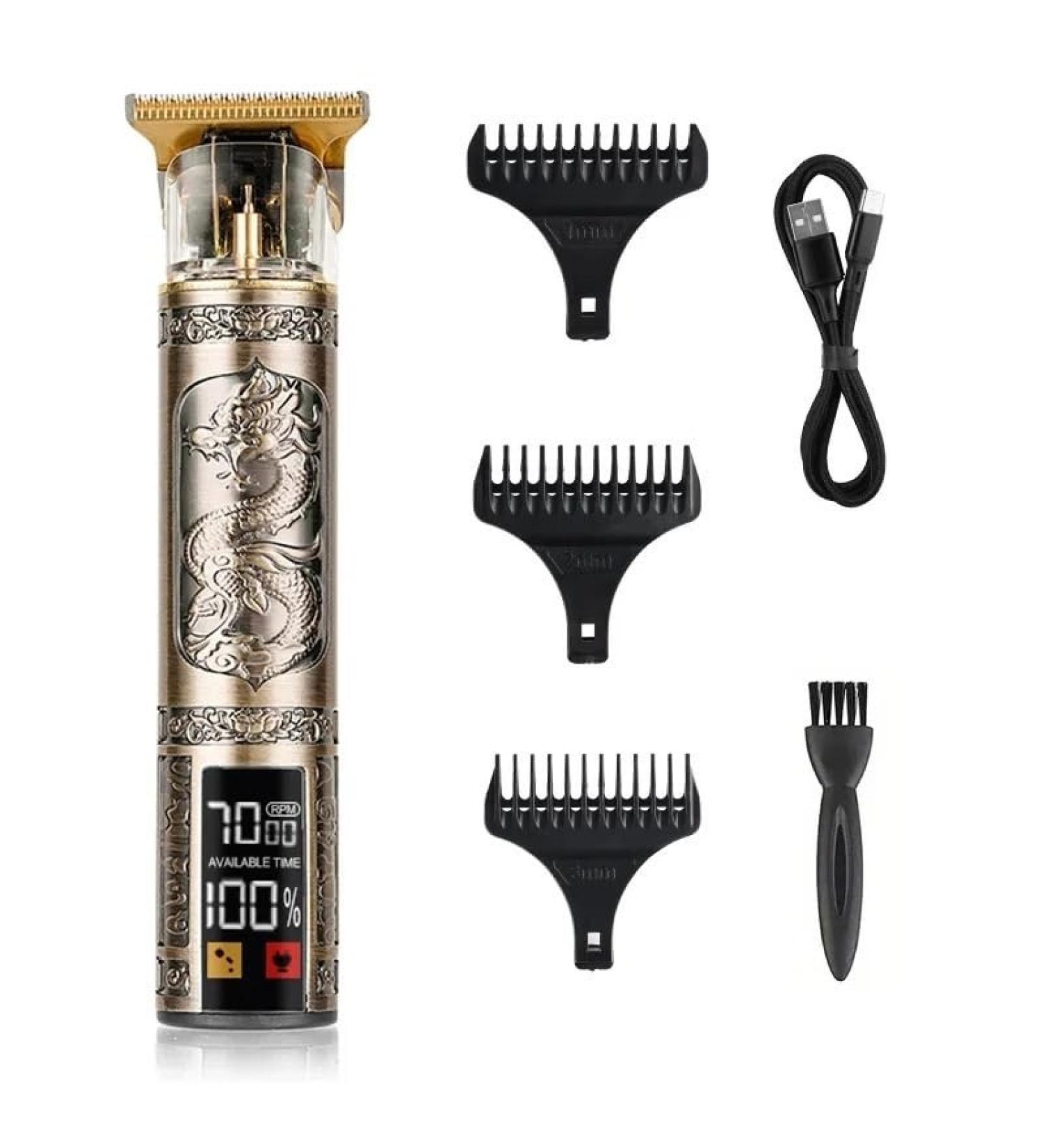 Buy T9 Hair Clippers - Electric Hairdressing Clipper with USB Three-Speed Adjustment & Large Screen Display - International Shipping Available - Buy Online on GoSupps.com