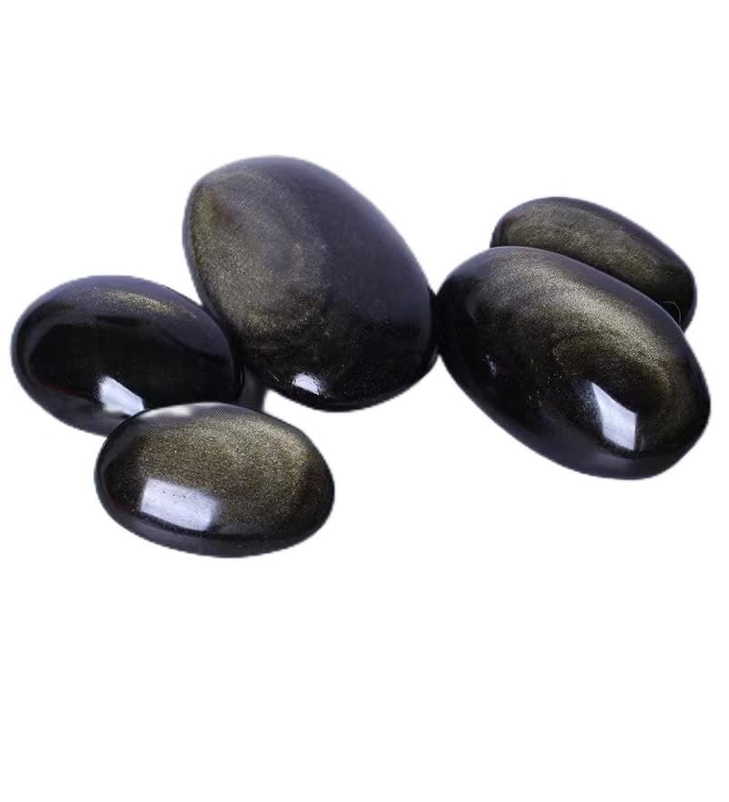 UJTVGCLX Wholesale Gems Golden Obsidian Palm 100G-135G Natural Oval for Decoration 1PC - Buy Online on GoSupps.com