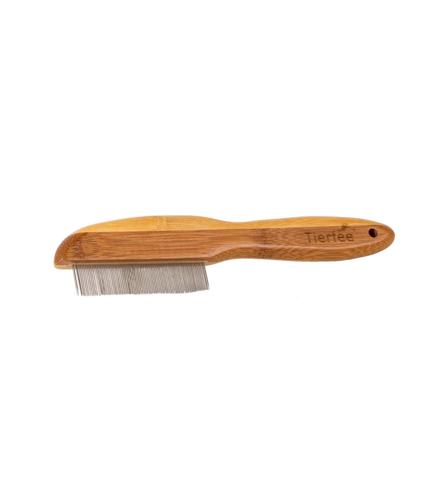 Tierfee flea comb made of bamboo for dogs and cats - VEGAN - For ecological and animal-friendly hygiene in the pet household