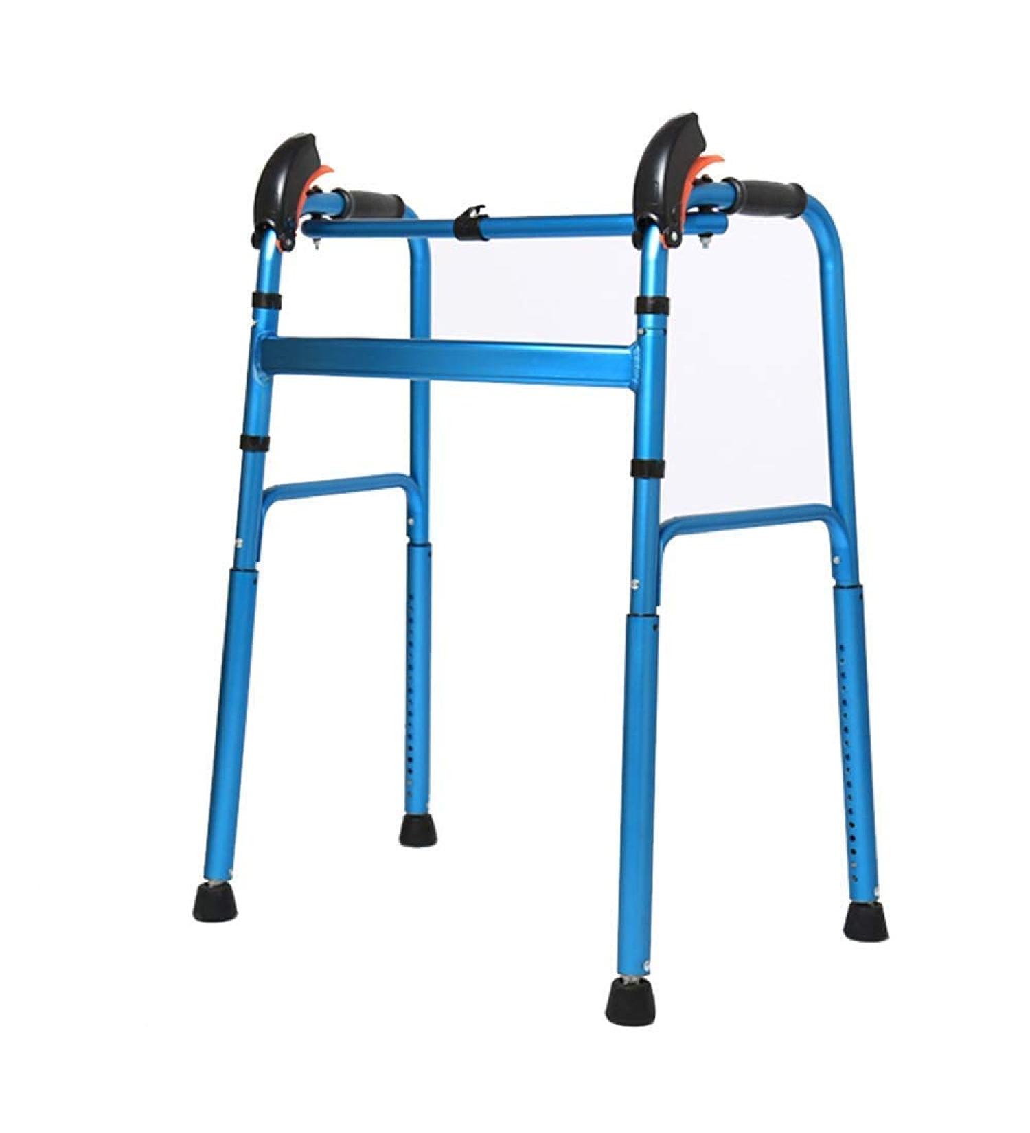 Elderly Walker 20 Block Height Automatic Adjustment Folding Swivel feet Button Aluminum Walking Aid Interesting - Buy Online on GoSupps.com