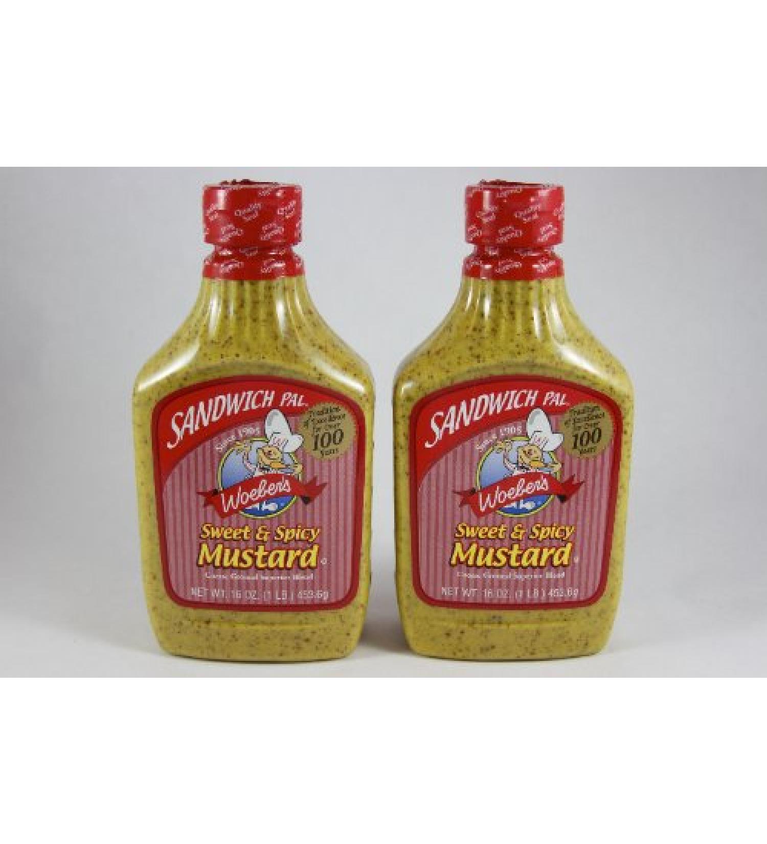 Woeber's Sweet and Spicy Mustard 16oz - Pack of 2 | Buy Now - Buy Online on GoSupps.com