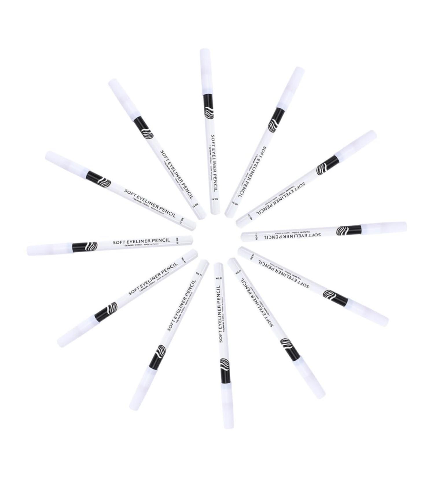 Healvian 48 Pcs Eyeliner Pencil Gel Eyeliner Iluminador Makeup Woman Wooden Pole White - Buy Online on GoSupps.com