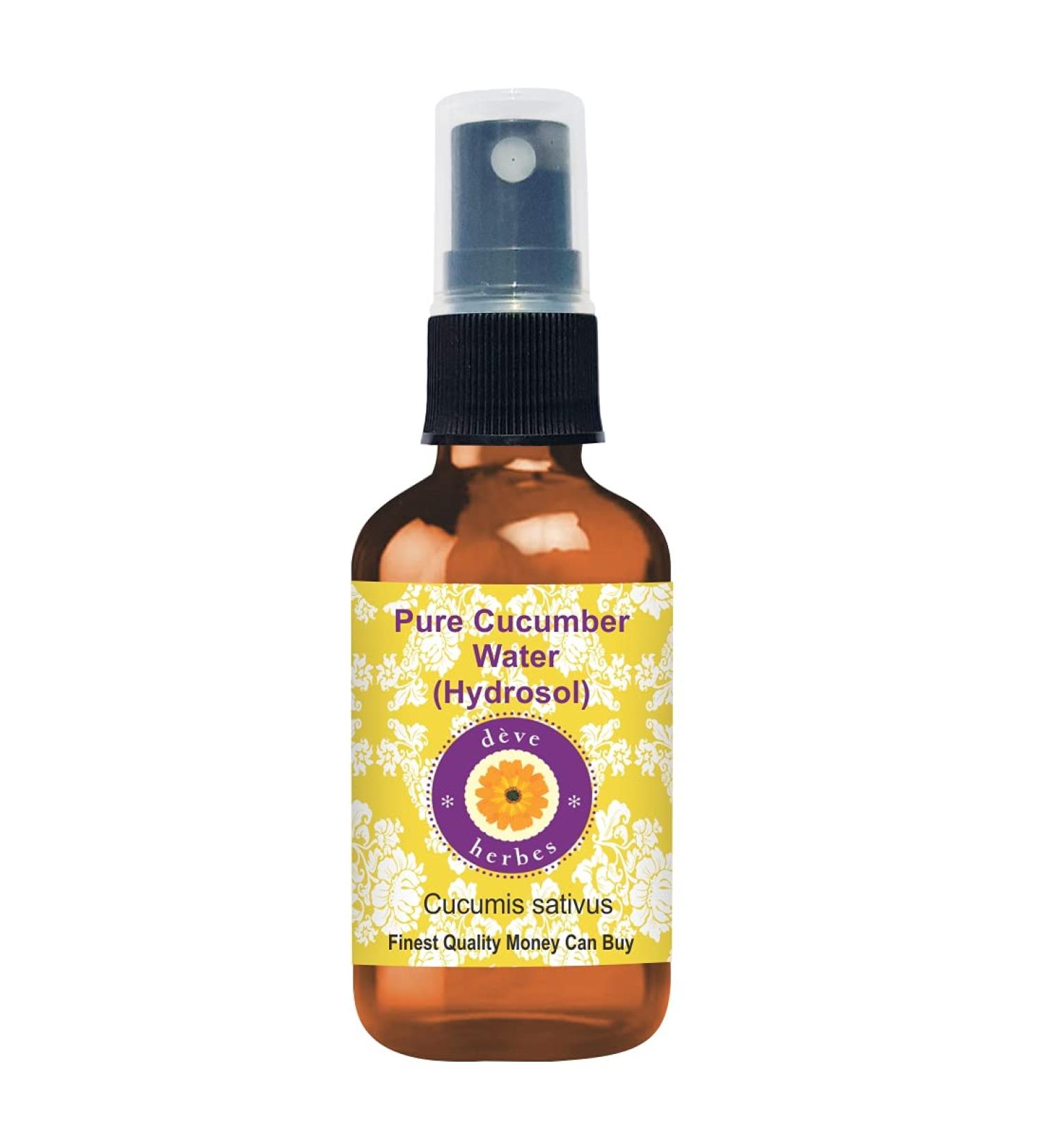 Deve Herbes Pure Cucumber Floral Water (Hydrosol) (Cucumis Sativa) 50ml (1.69 oz)