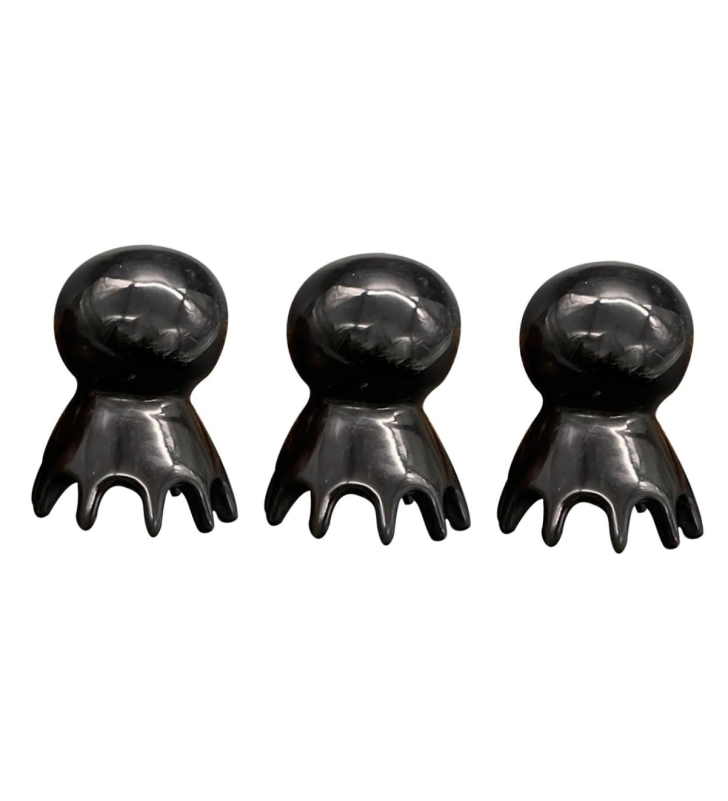 Fomiyes 3-Pack Octopus Massage Shampoo Brush - Handcrafted Yak-Horn Hair Comb for Women - Head Massager & Spa Tool - Buy Online on GoSupps.com
