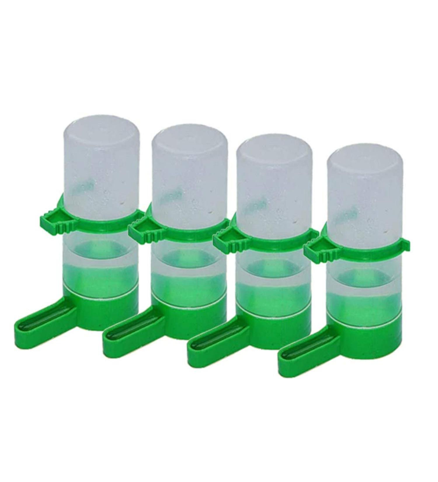 Smaroll 4PCS Birds Feeder Plastic Drinker Waterer Clips - Cage Food & Water Dispenser for Sparrow, Parrots, Budgie, Cockatiel, Lovebirds, Chicken Coop - L Birds Water Feeder - Buy Online on GoSupps.com