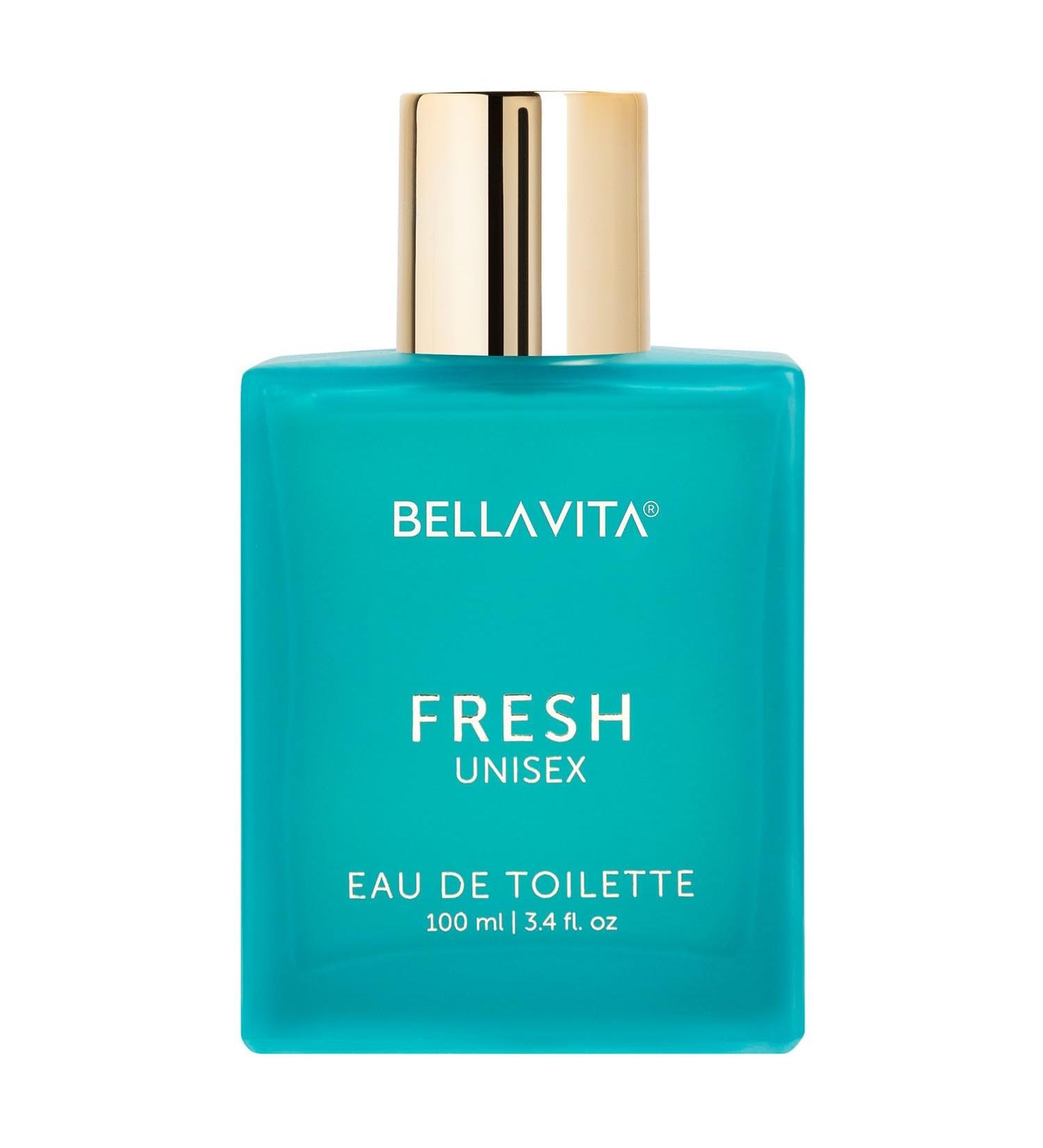 Bella Vita FRESH EDT Long-Lasting Aromatic & Vanilla Unisex Perfume Ideal for Indian Weather | Bergamot Lavender Ylang Ylang | Perfect for Eliciting Compliments 100ML - Buy Online on GoSupps.com