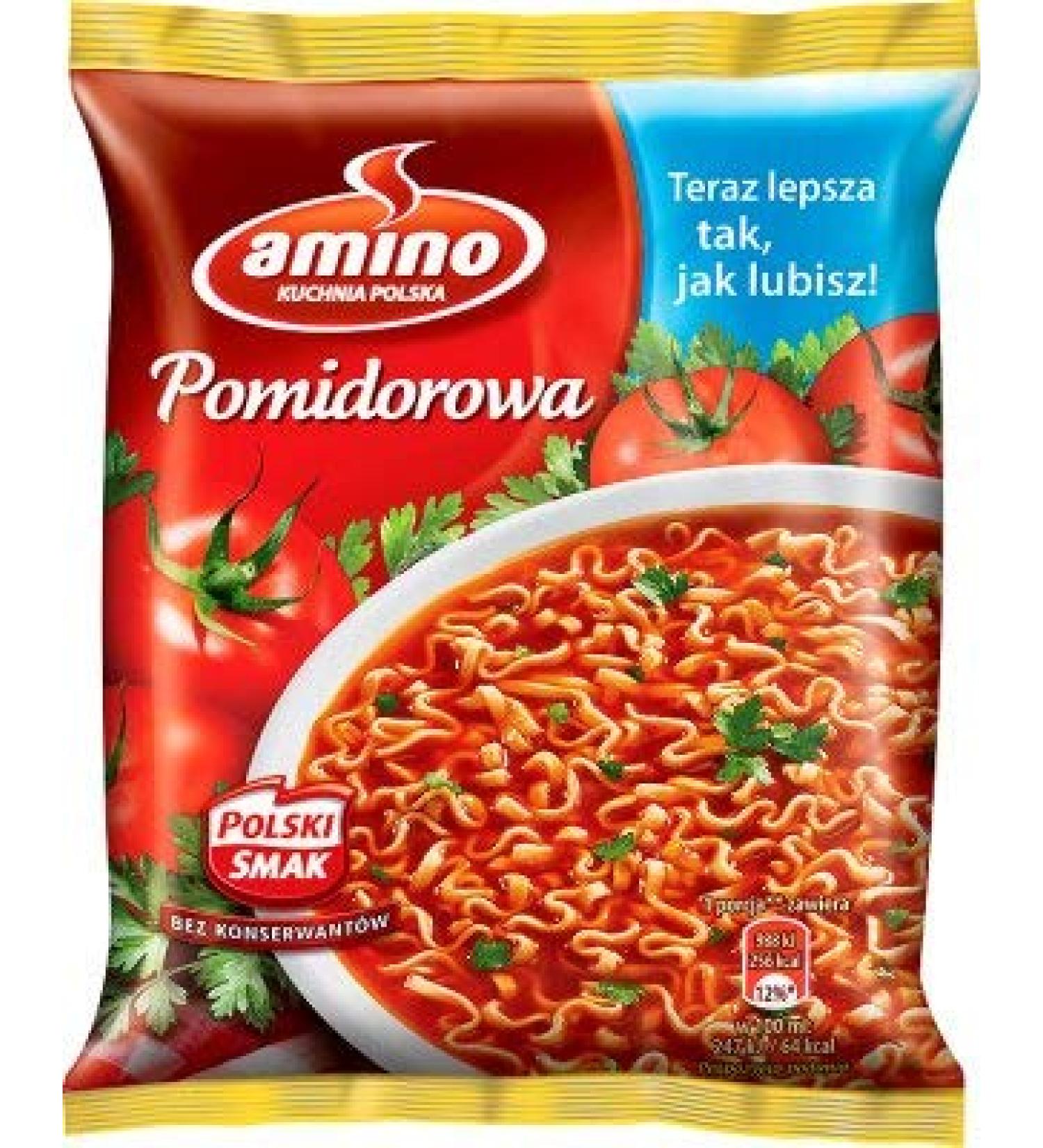 Unilever Amino 22 x Instant Tomato Soups with Pasta (22 x 61 g)
