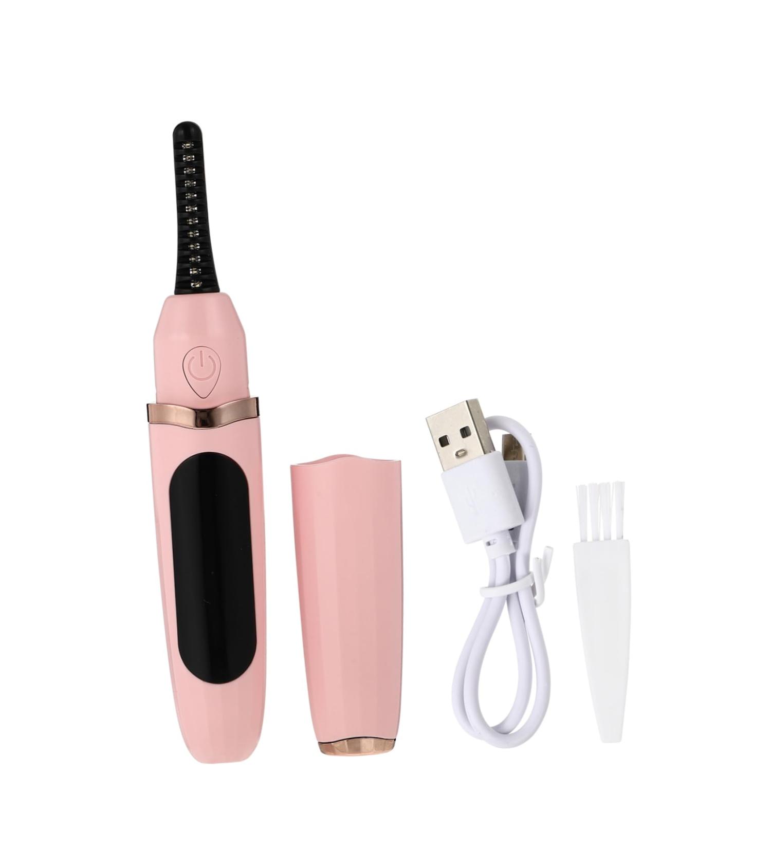 Healeved Electric Eyelash Curler Set - Heated Lash Tool for Perfect Curls | Practical Eyelash Perming Tool - Pink - Buy Online on GoSupps.com