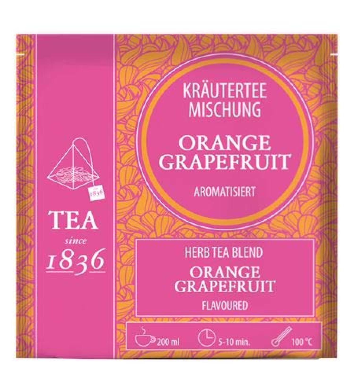 dethlefsen Herbal tea mix orangegrapefruit flavored 50 pyramid sachets in a 35 g bag - Buy Online on GoSupps.com