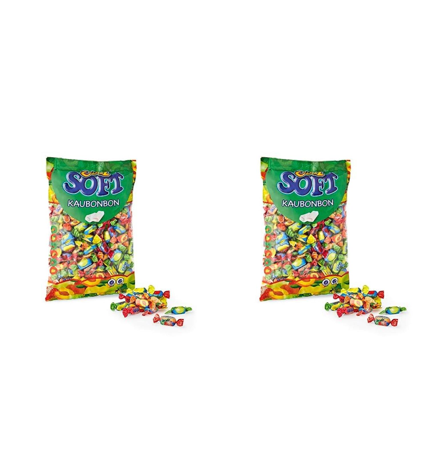 Cool Soft Chewing Candy Vegan & Gluten-Free | 1 kg Pack of 2 | International Shipping Available - Buy Online on GoSupps.com