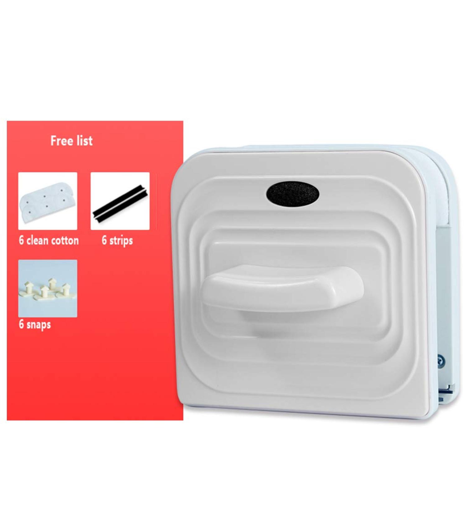 Window Cleaner Wipers Double-Side Glass Cleaner Window Cleaner Glider Washing Brush Equipment Glass Wiper Cleaning Tool for High-Rise and Car Glazed Windows Thickness (A White 18 - Buy Online on GoSupps.com