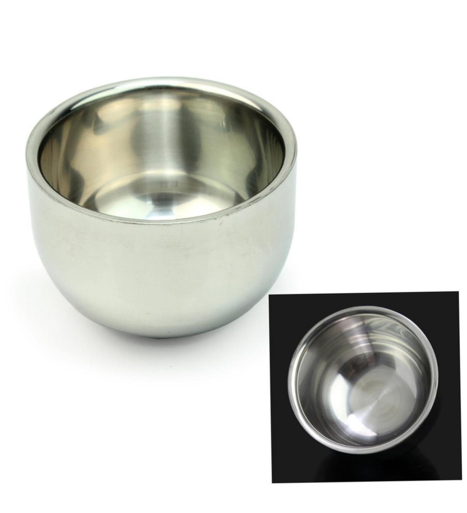Buy Angoily Stainless Steel Razor Bowl & Shaving Brushes - Premium Men's Shaving Cups for Cream & Soap - Buy Online on GoSupps.com