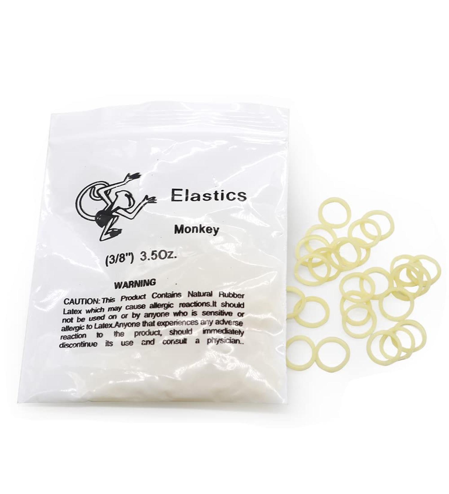 Dental Elastics Bands | Monkey Force Rubber Bands | Orthodontic Supply (3/8) - 10 Bags, 3.5 oz - Buy Online on GoSupps.com