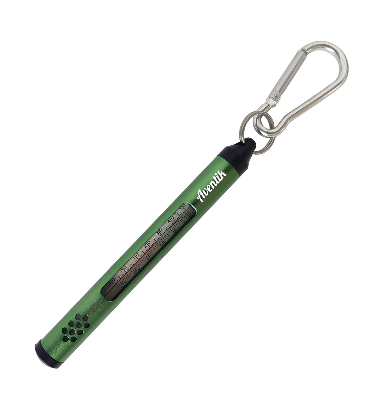 Aventik Fly Fishing Water Streamer Thermometer | 20-120 F/Celsius | Anglers Vest Pack Tool | Green - Buy Online on GoSupps.com