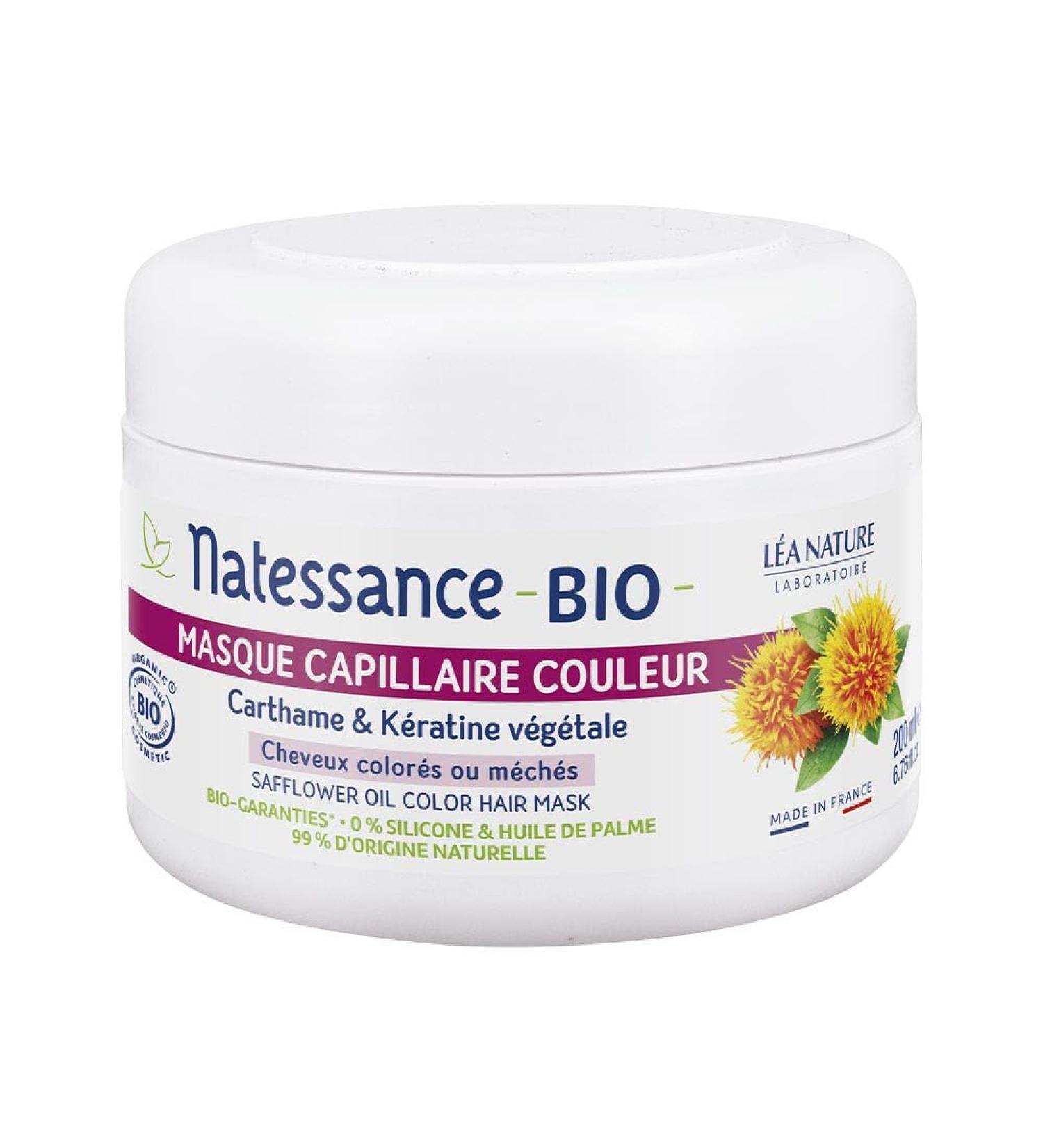 Natessance Organic Safflower and Vegetable Keratin Hair Mask 200 ml