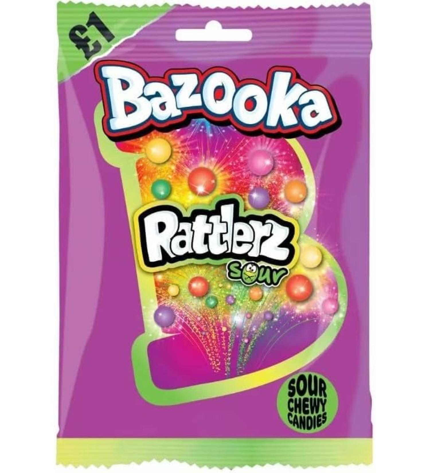 Rattlerz Sour Chewy Candies 6 x 100g Delicious Tasty And Twisty Treat Gift Hamper For Birthday Christmas Sold By Kidzbuzz