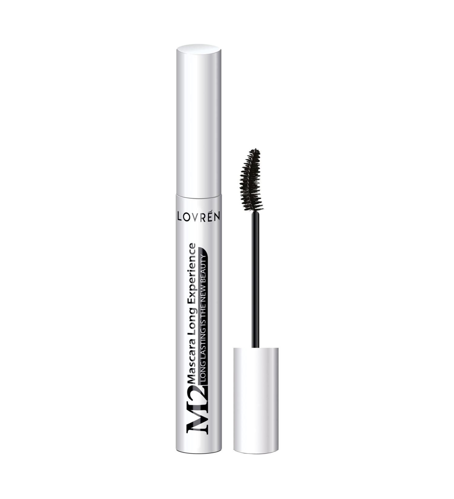 Lovren Mascara M2 Long Experience, Long-Lasting, Nickel and Paraben Free, Dermatologically Tested, Water Resistant, Easy to Apply, Black, 10 Milliliters