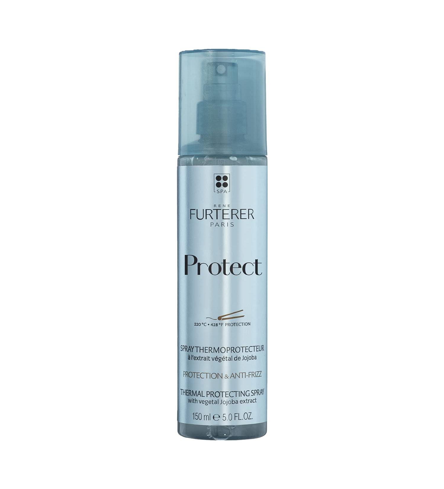 Rene Furterer PROTECT Thermal Protecting Spray - Protects Against Heat Damage - With Moisturizing Jojoba Extract - All Hair Types - Vegan & Silicone-Free - 5.0 fl. oz. - Buy Online on GoSupps.com