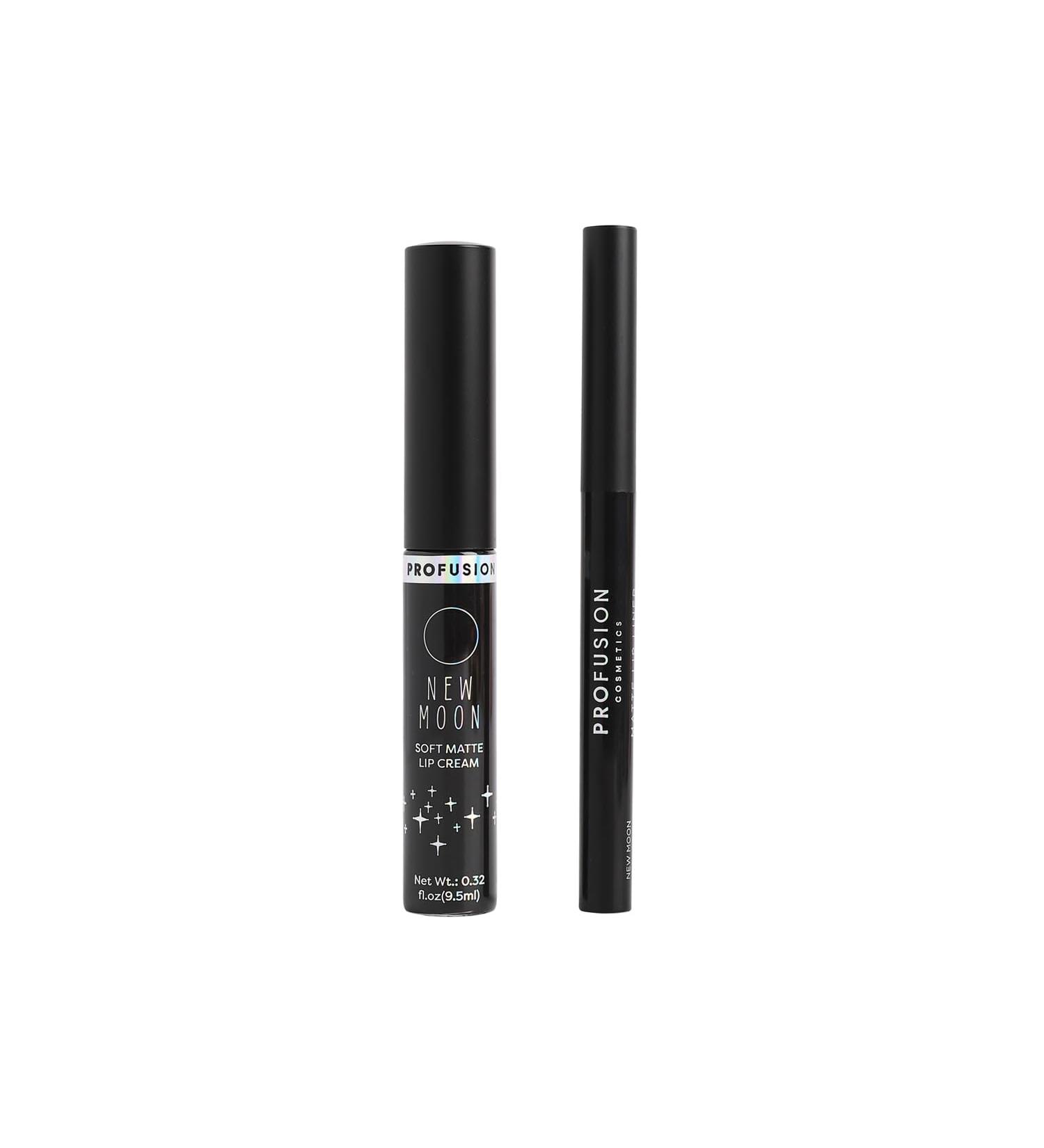 Profusion Cosmetics Star Child Moon Phase Lip Duo - Velvet Matte Liner & Cream Hypoallergenic Long-Lasting Bold Edgy or Soft - Shop Now for International Shipping - Buy Online on GoSupps.com