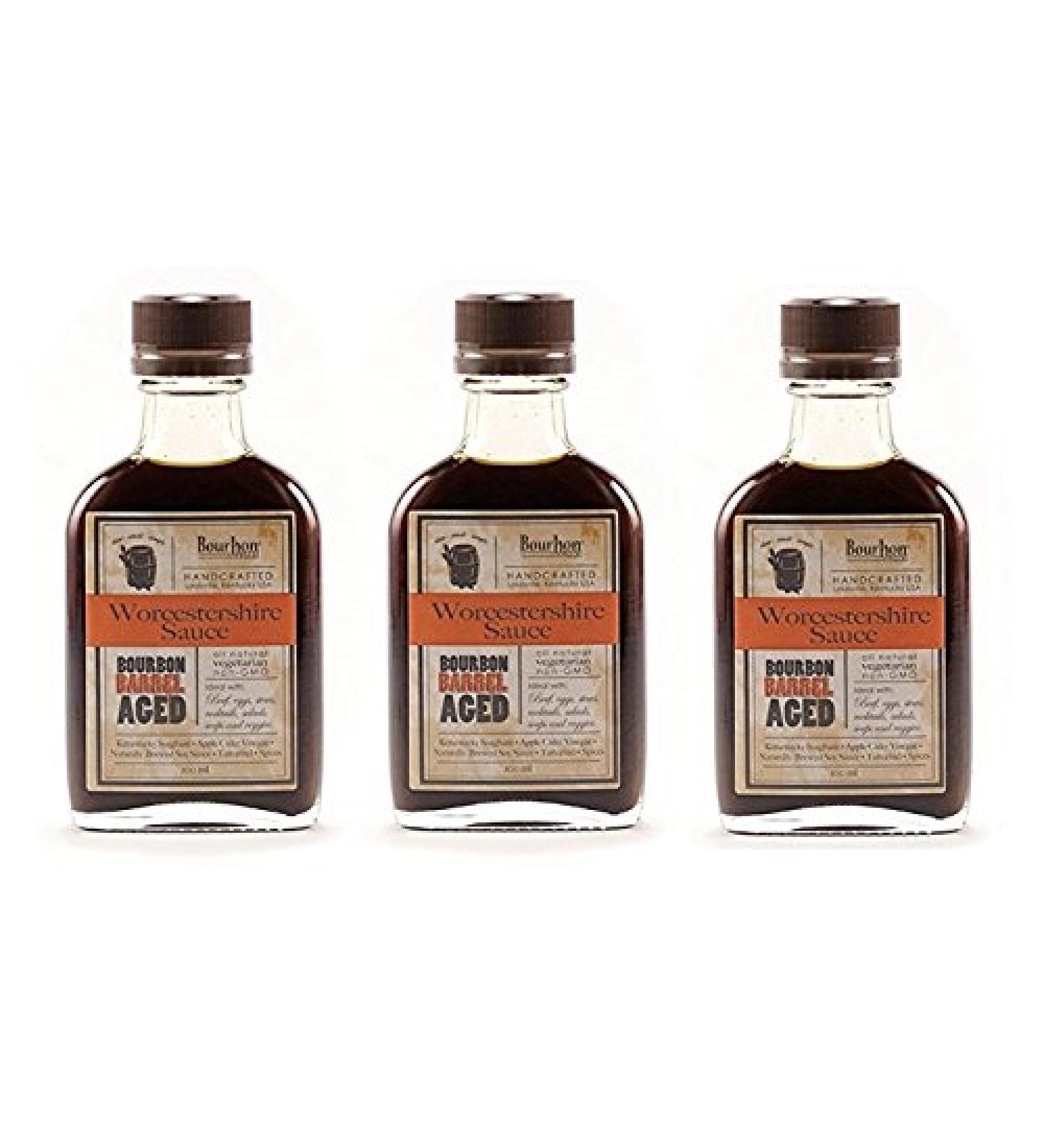Bourbon Barrel Aged Worcestershire Sauce 100ml (3 Pack)