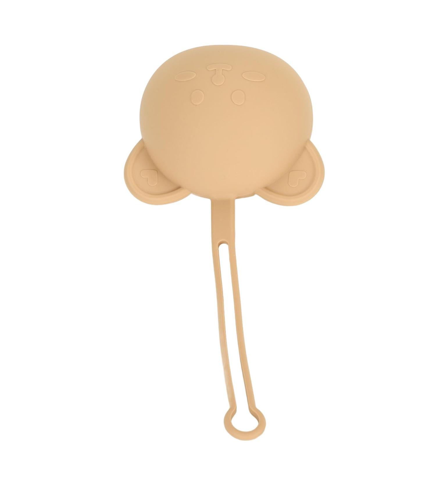 Silicone Pacifier Holder Case | Portable Pacifier Case with Strap | Keeps Pacifier Clean - Coffee Color - Buy Online on GoSupps.com